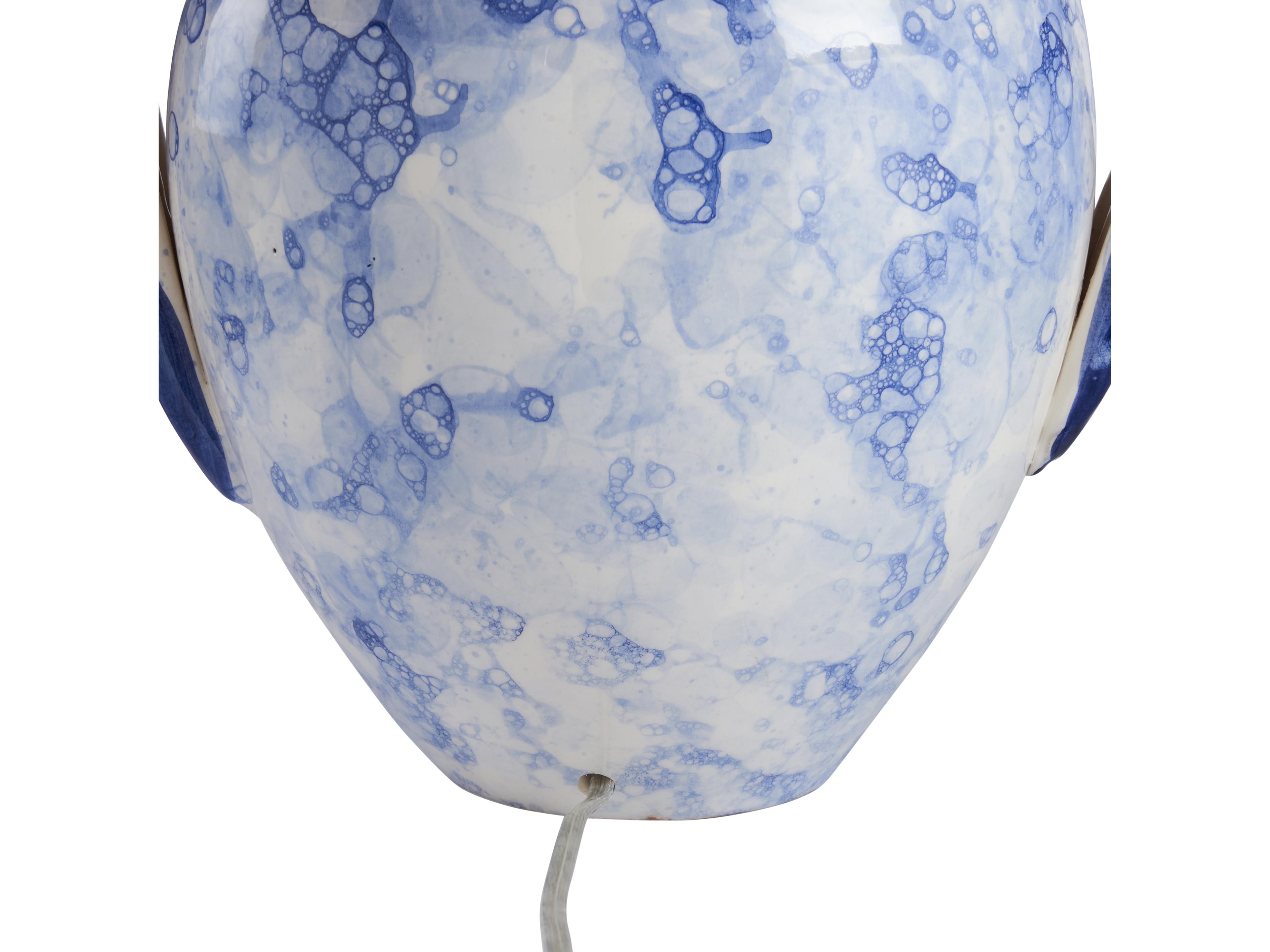 Wildwood Blue Bubble Glaze Traditional Table Lamp
