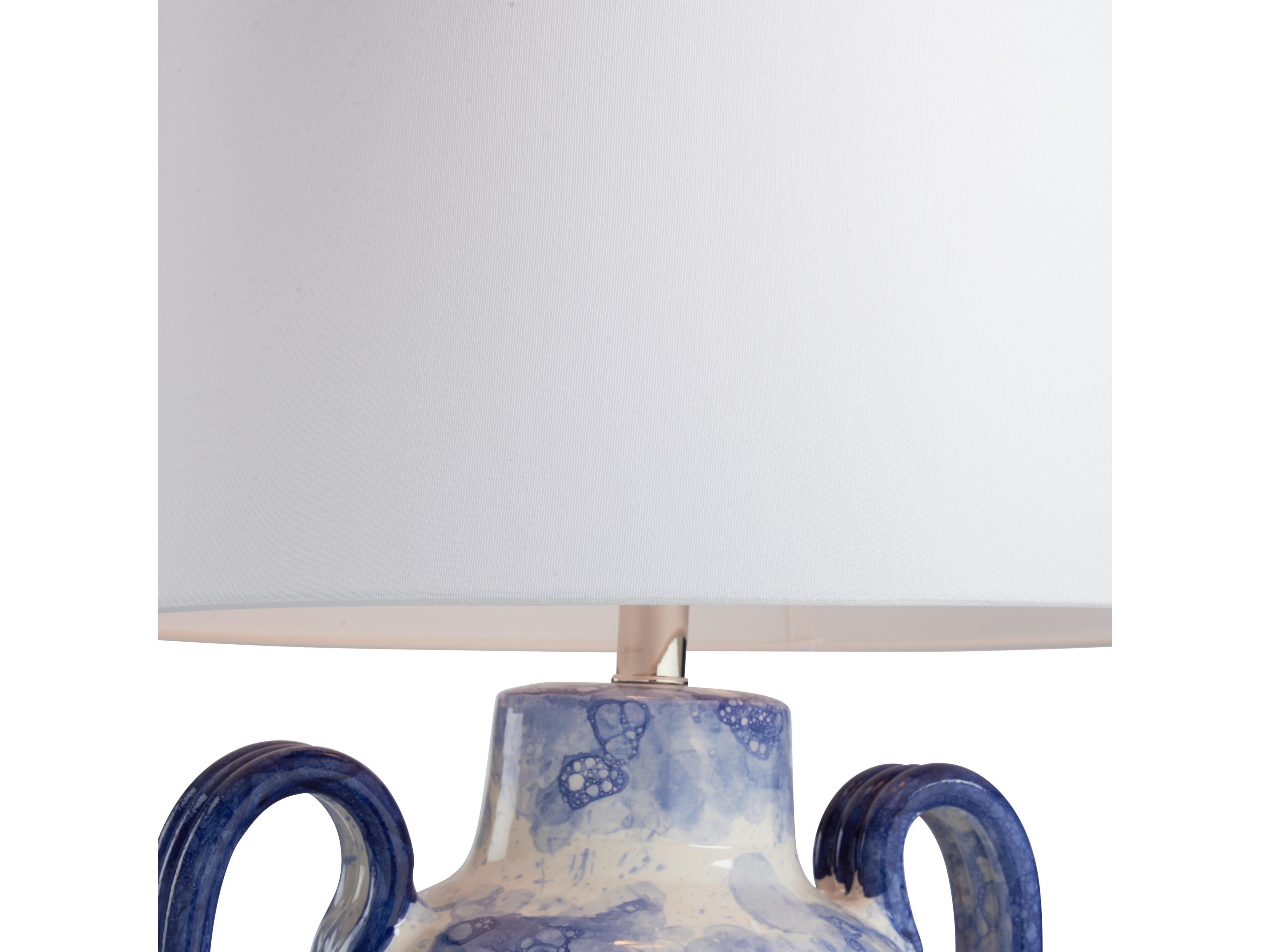 Wildwood Blue Bubble Glaze Traditional Table Lamp