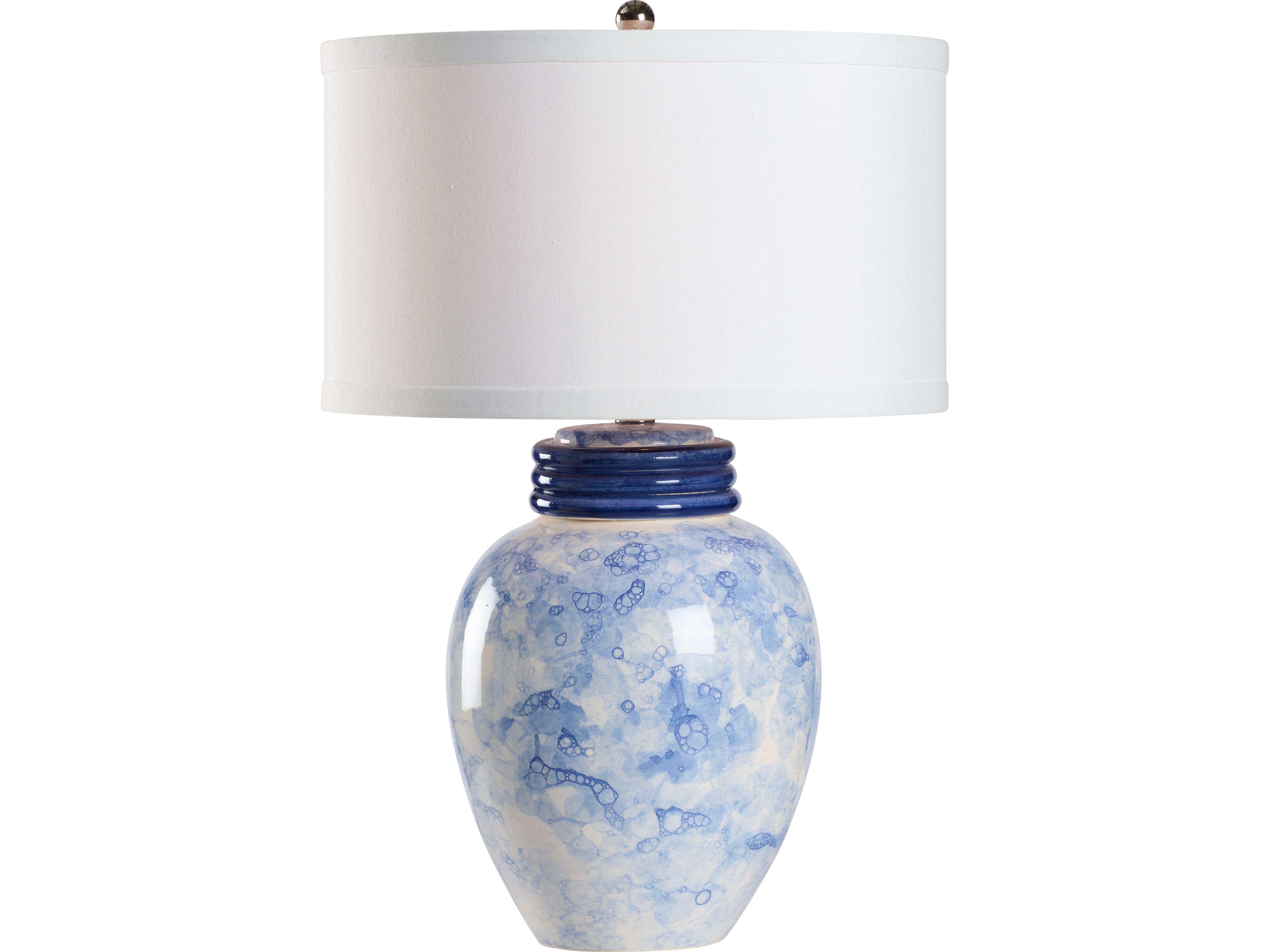 Wildwood Blue Bubble Glaze Traditional Table Lamp