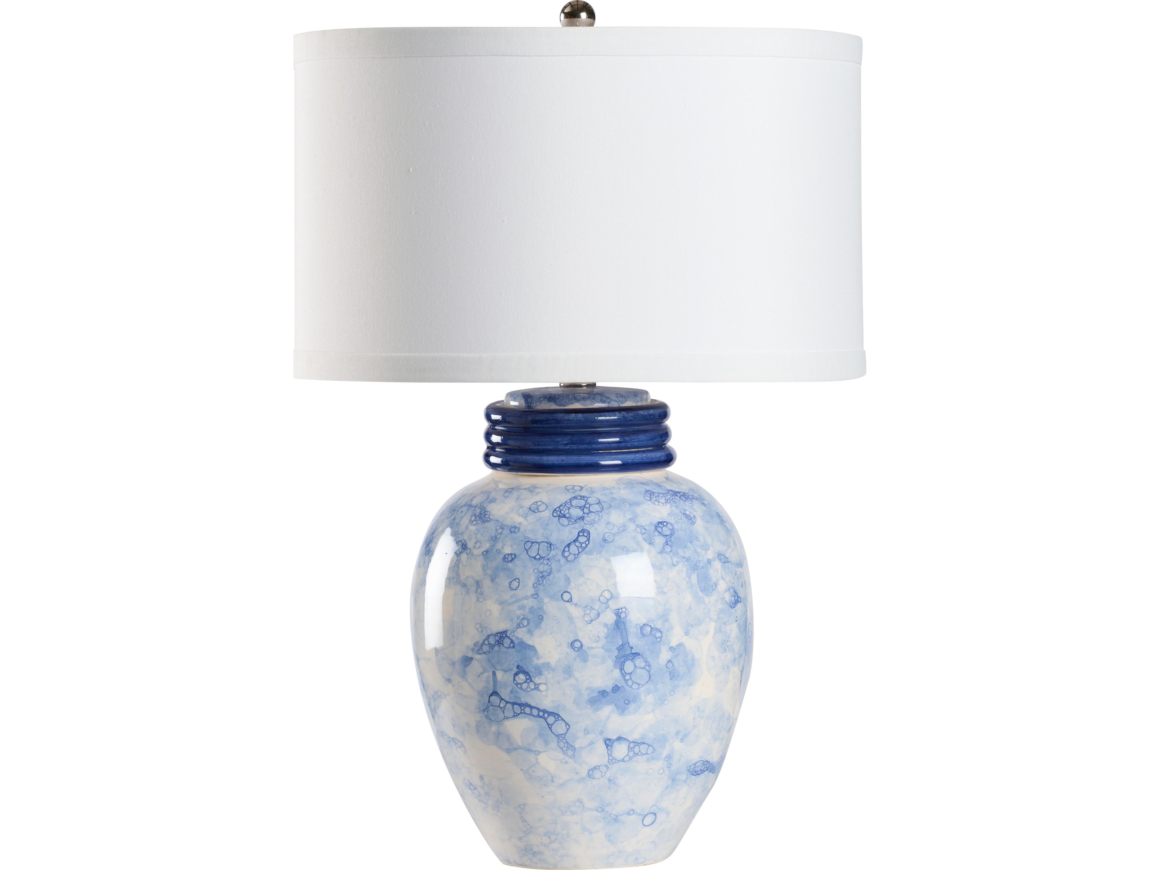 Wildwood Blue Bubble Glaze Traditional Table Lamp