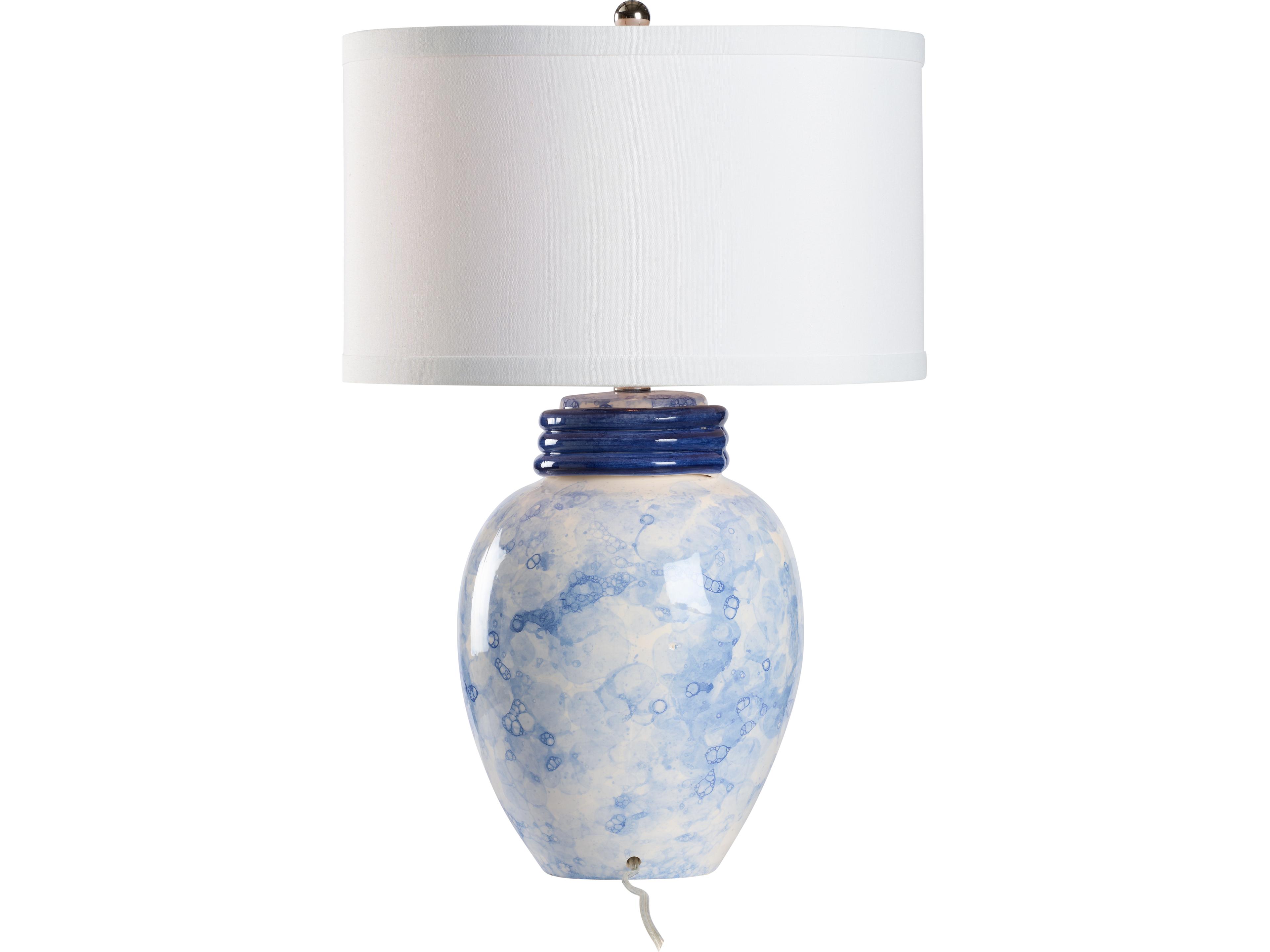 Wildwood Blue Bubble Glaze Traditional Table Lamp