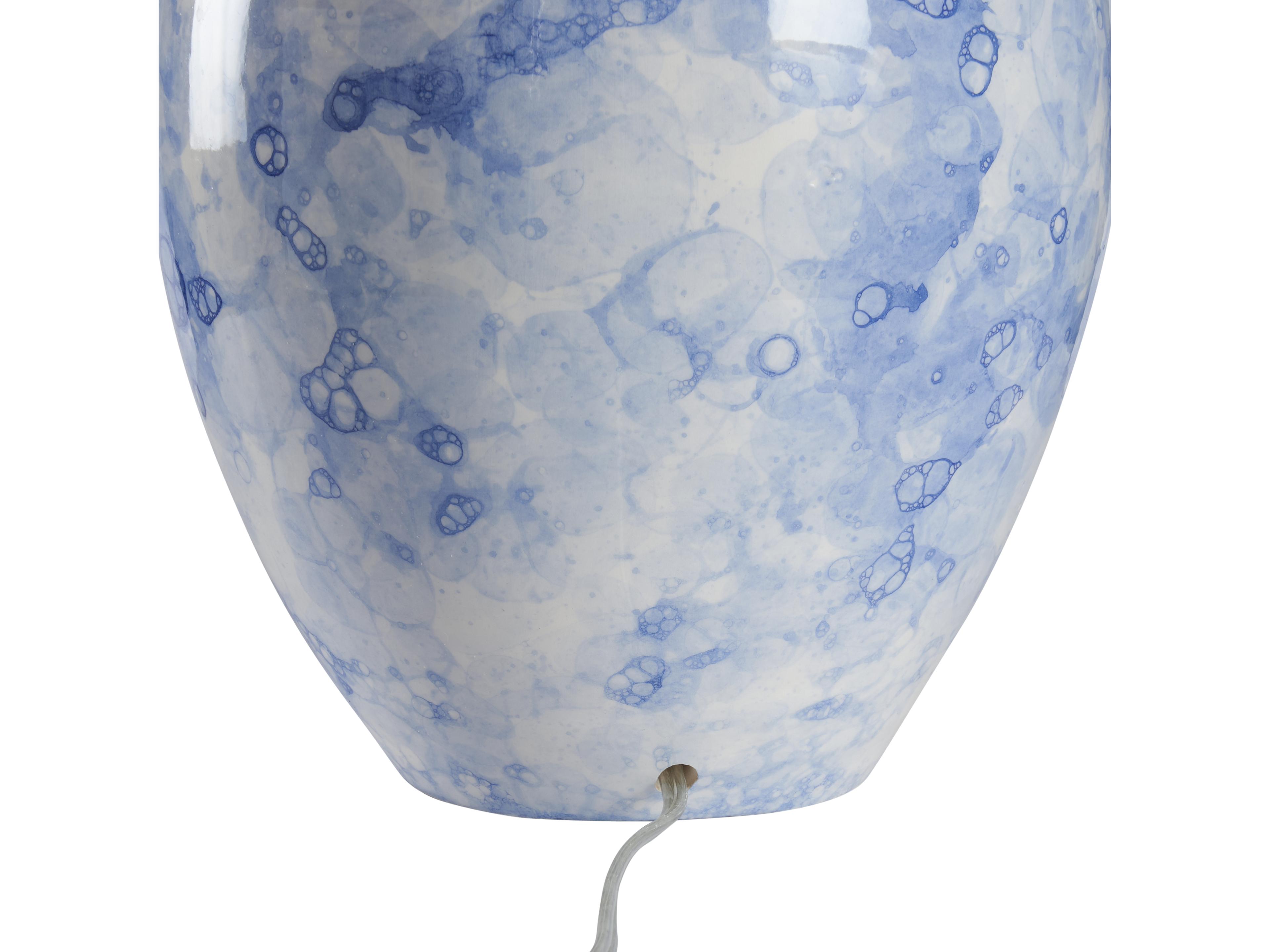 Wildwood Blue Bubble Glaze Traditional Table Lamp