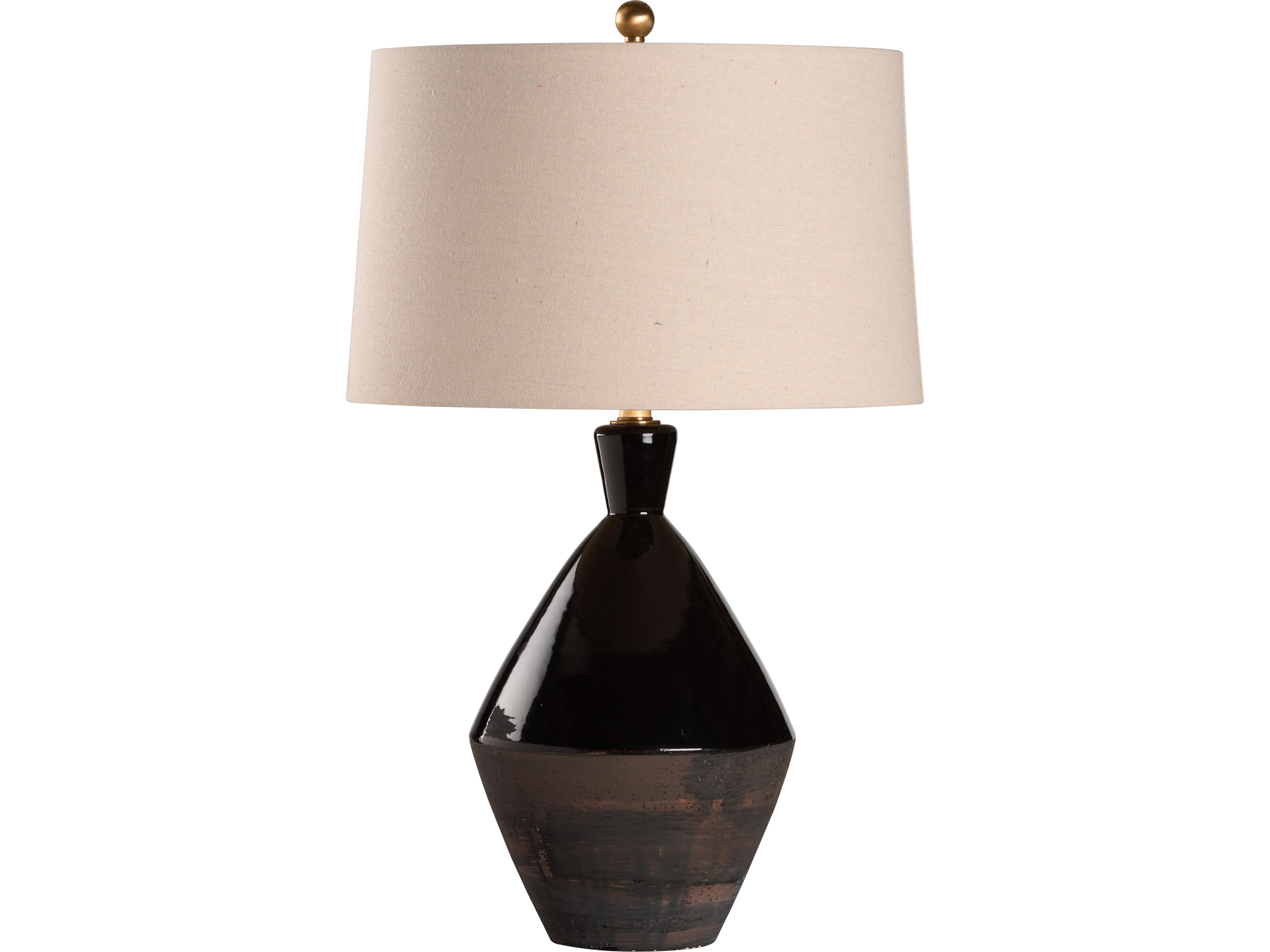 Wildwood Brown Glaze Traditional Buffet Lamp