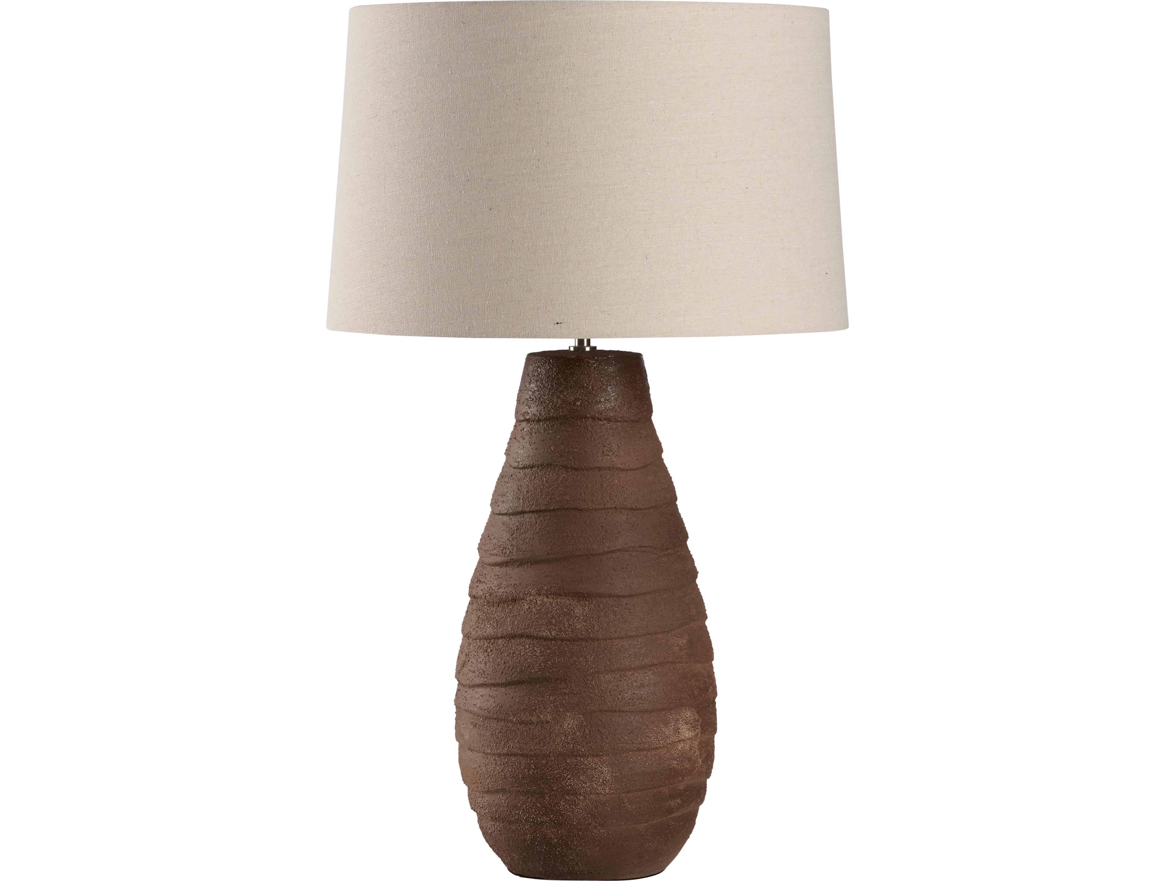 Wildwood Brown Sand Glaze Traditional Table Lamp