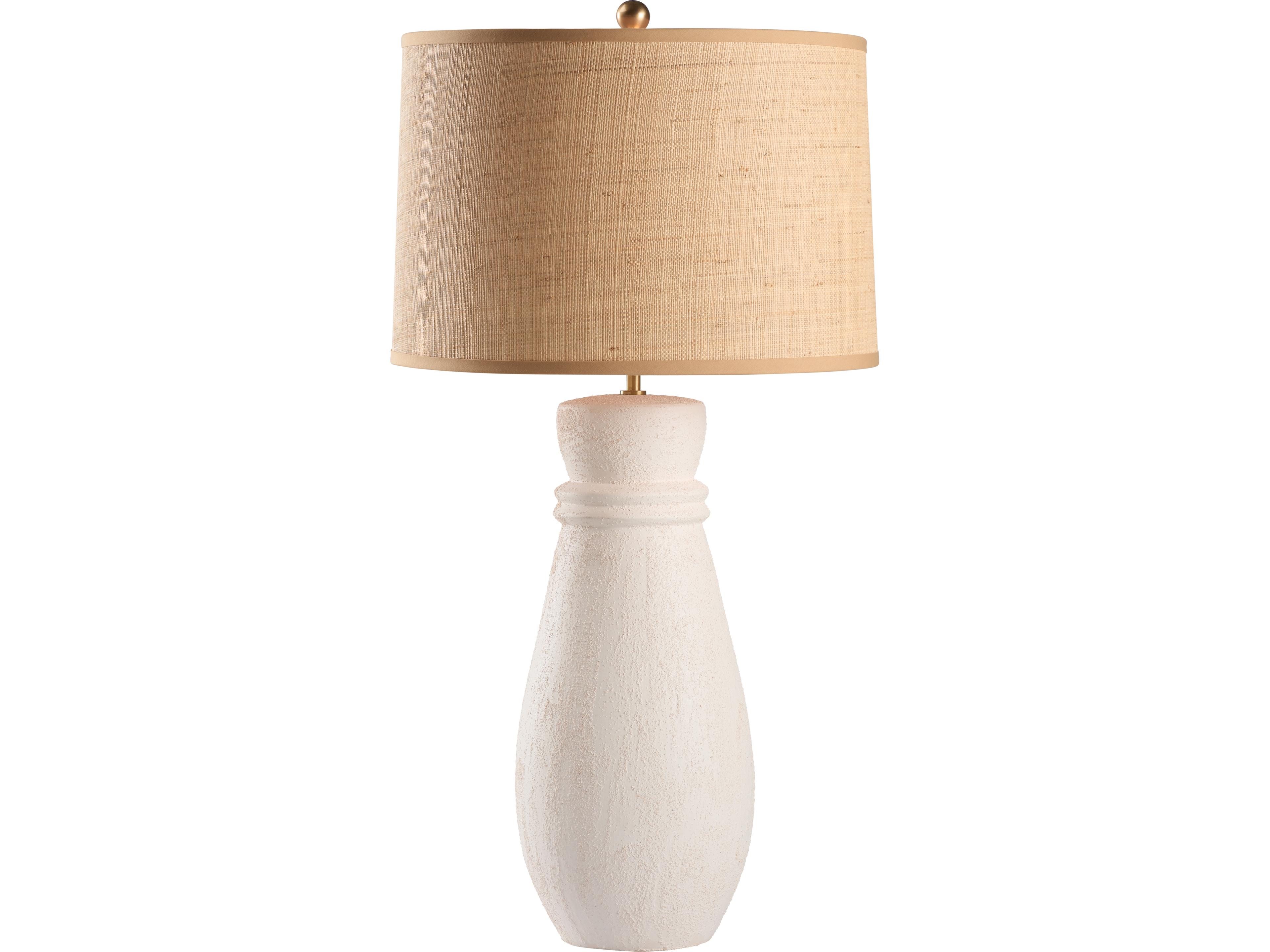 Bianco Sabbiato White Traditional Buffet Lamp