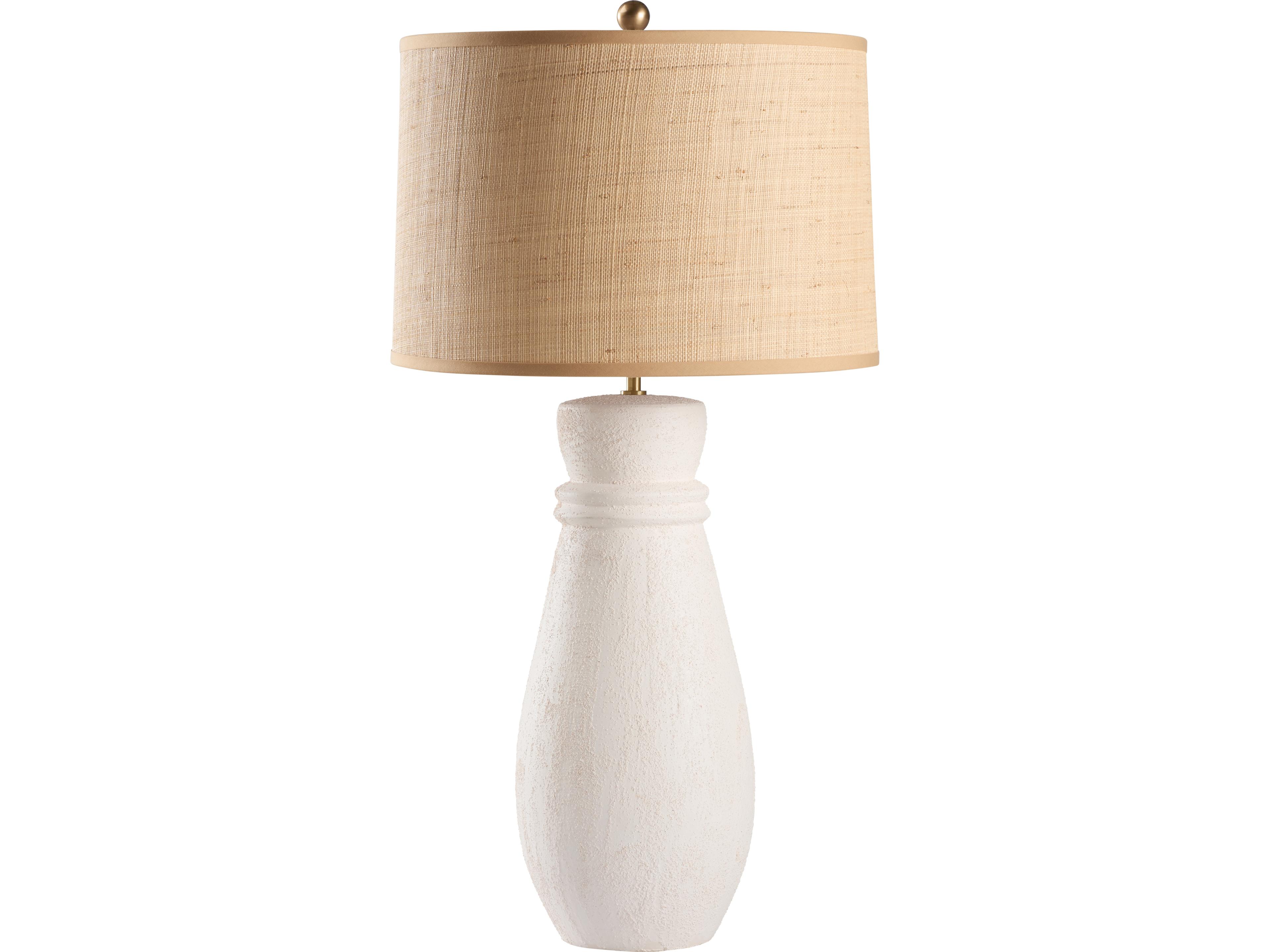 Wildwood Bianco Sabbiato White Traditional Buffet Lamp