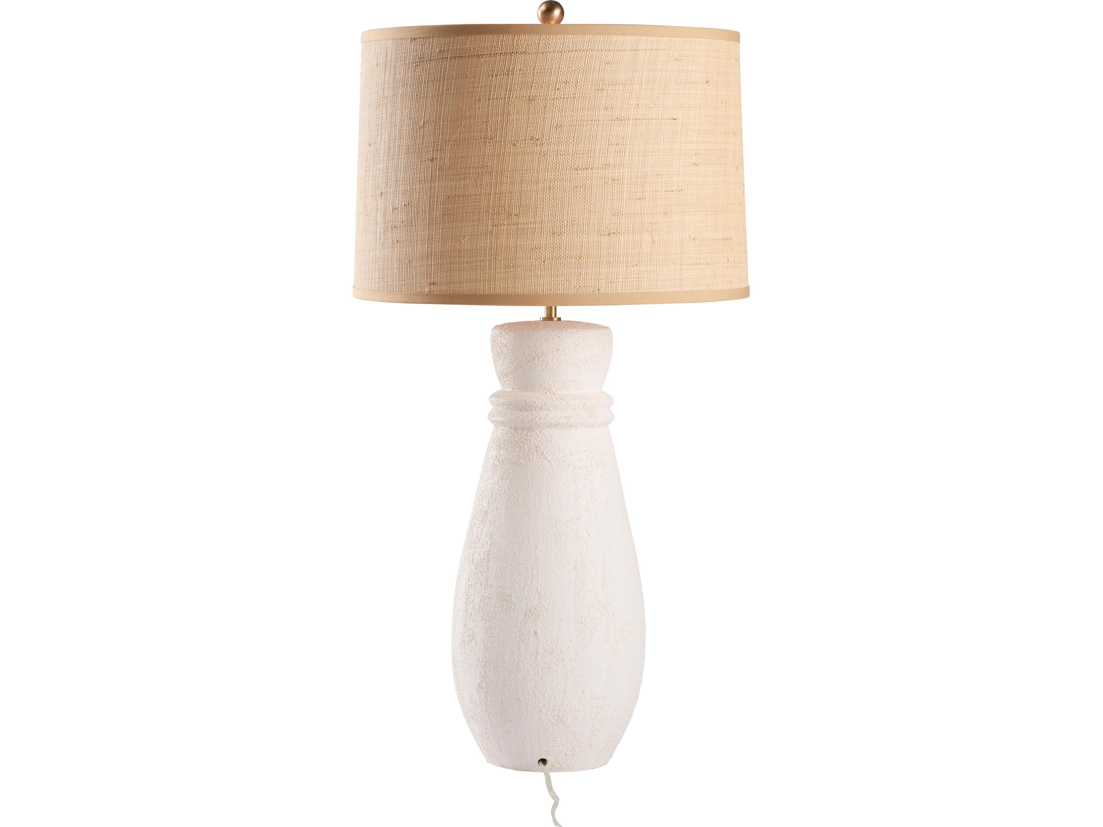 Wildwood Bianco Sabbiato White Traditional Buffet Lamp
