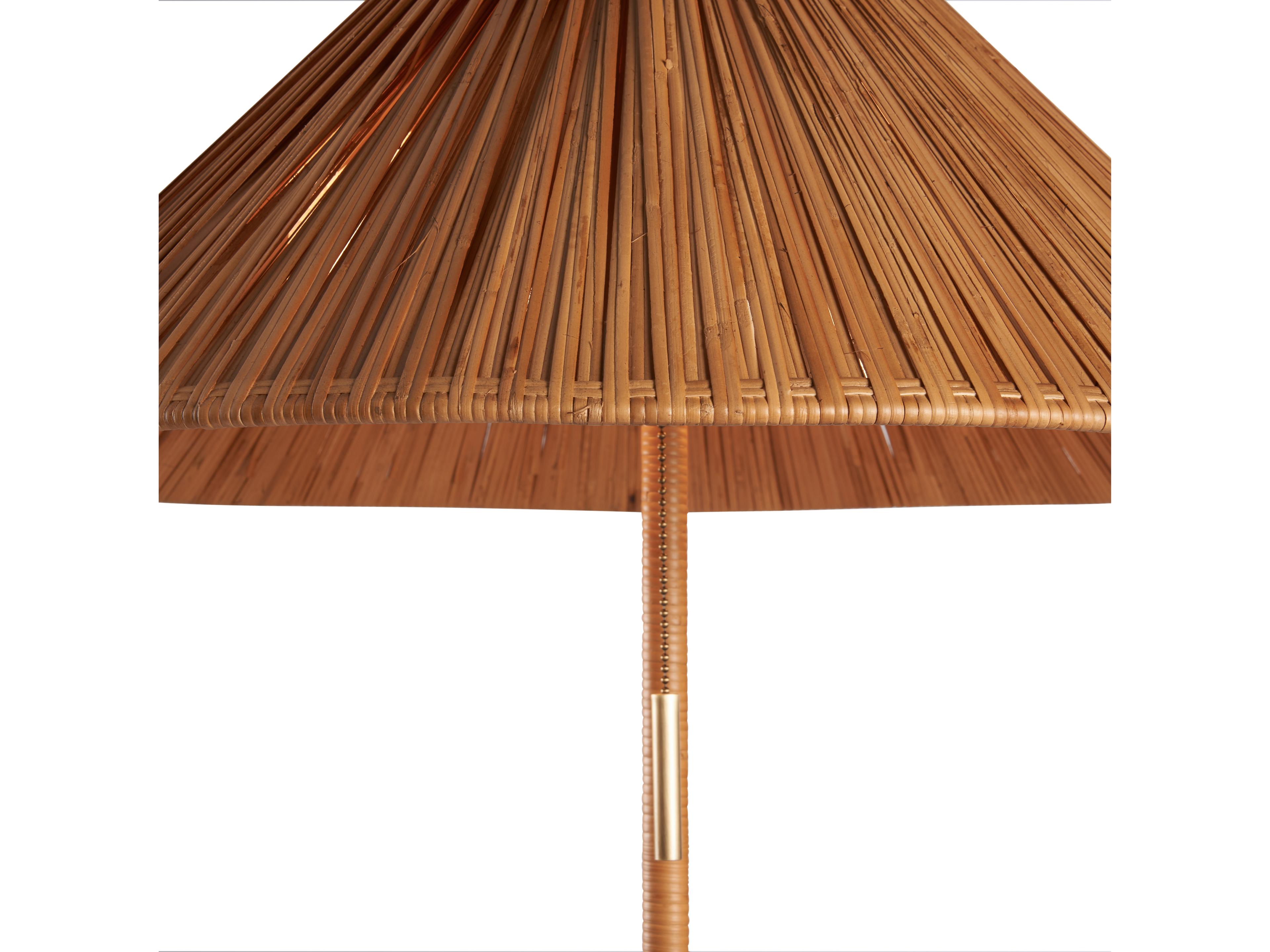 Wildwood Natural Antique Brass Floor Lamp