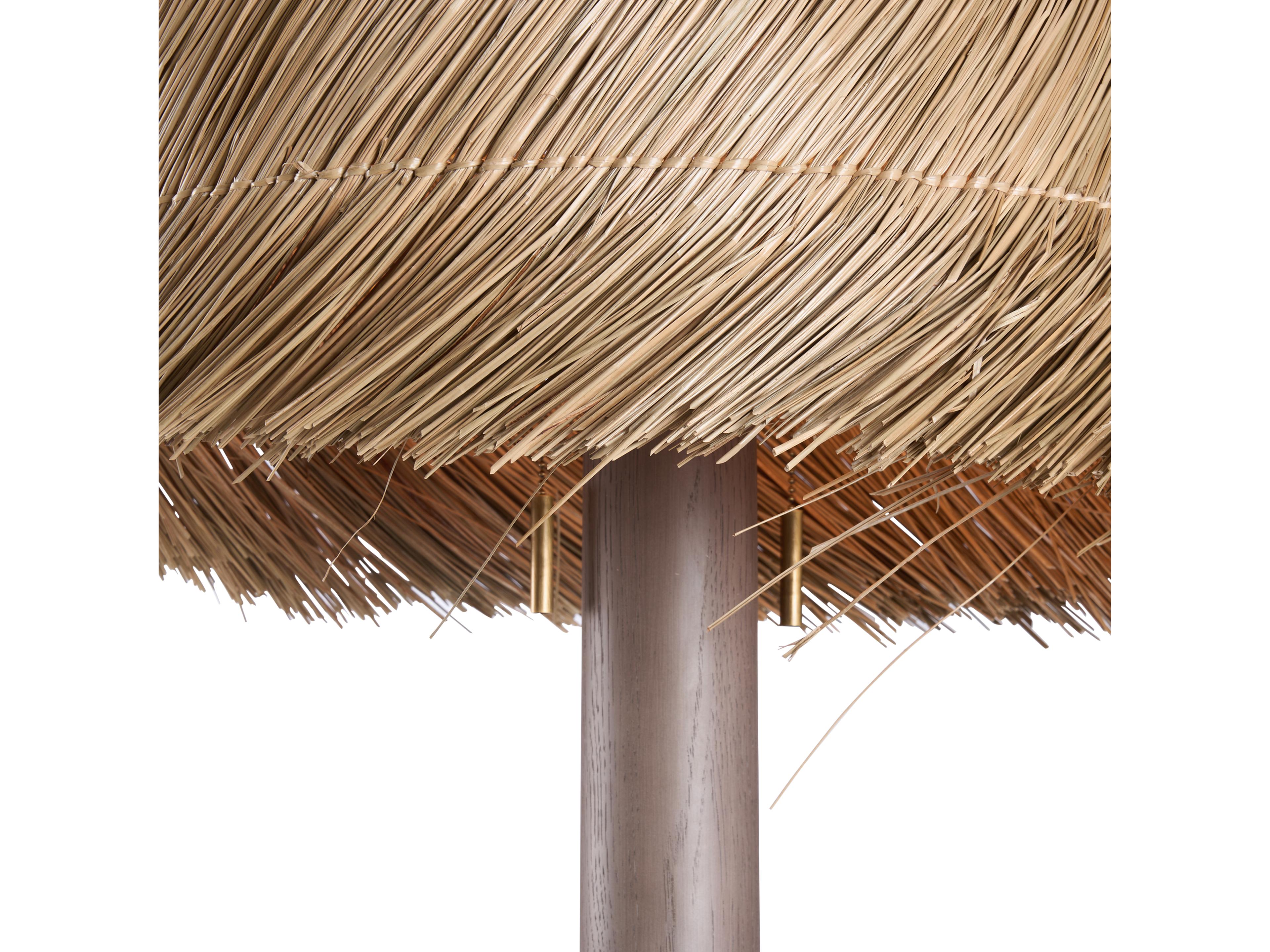 Wildwood Natural Gray Brass Traditional Floor Lamp