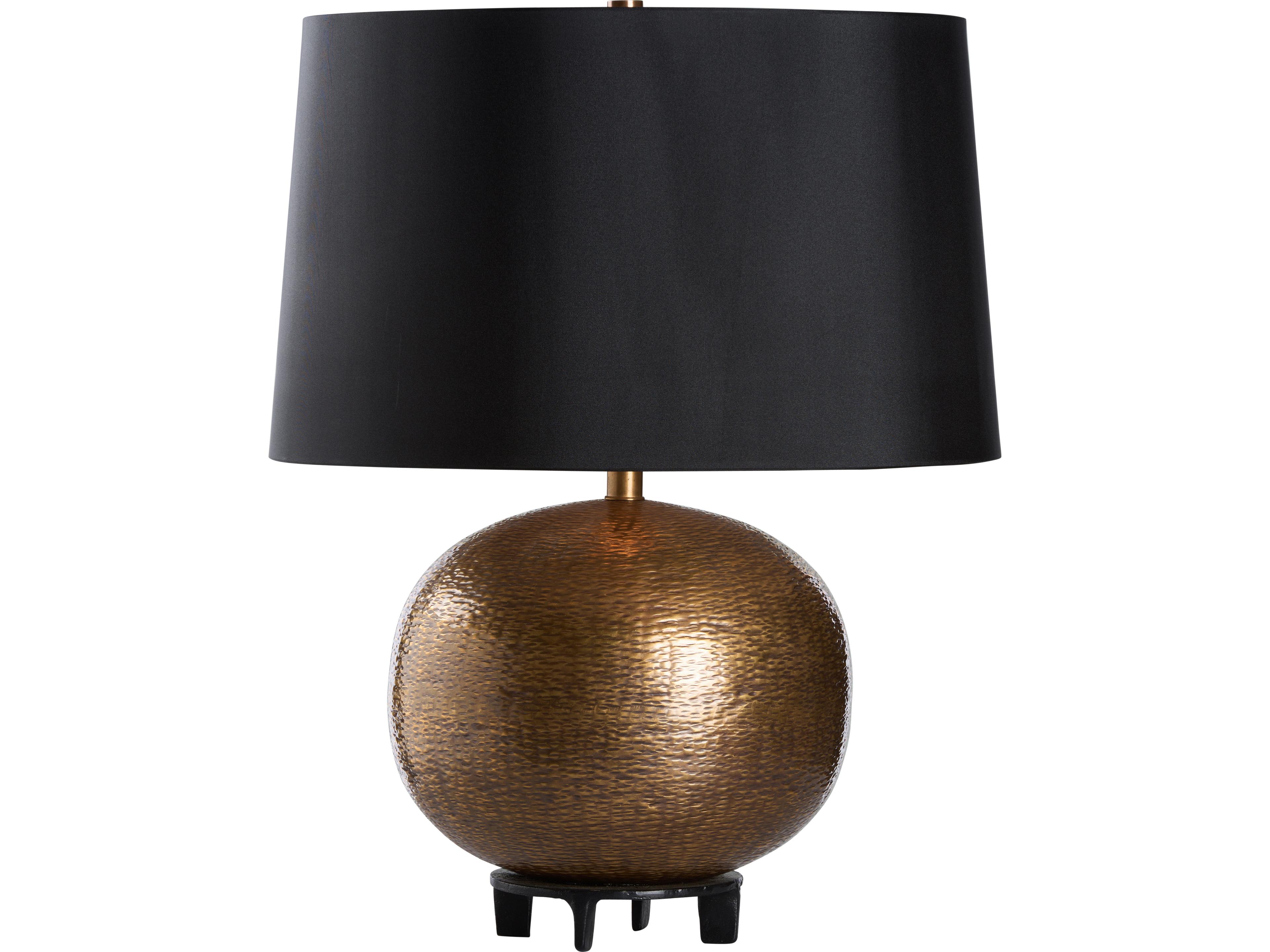 Vintage Brass Wrought Iron Table Lamp