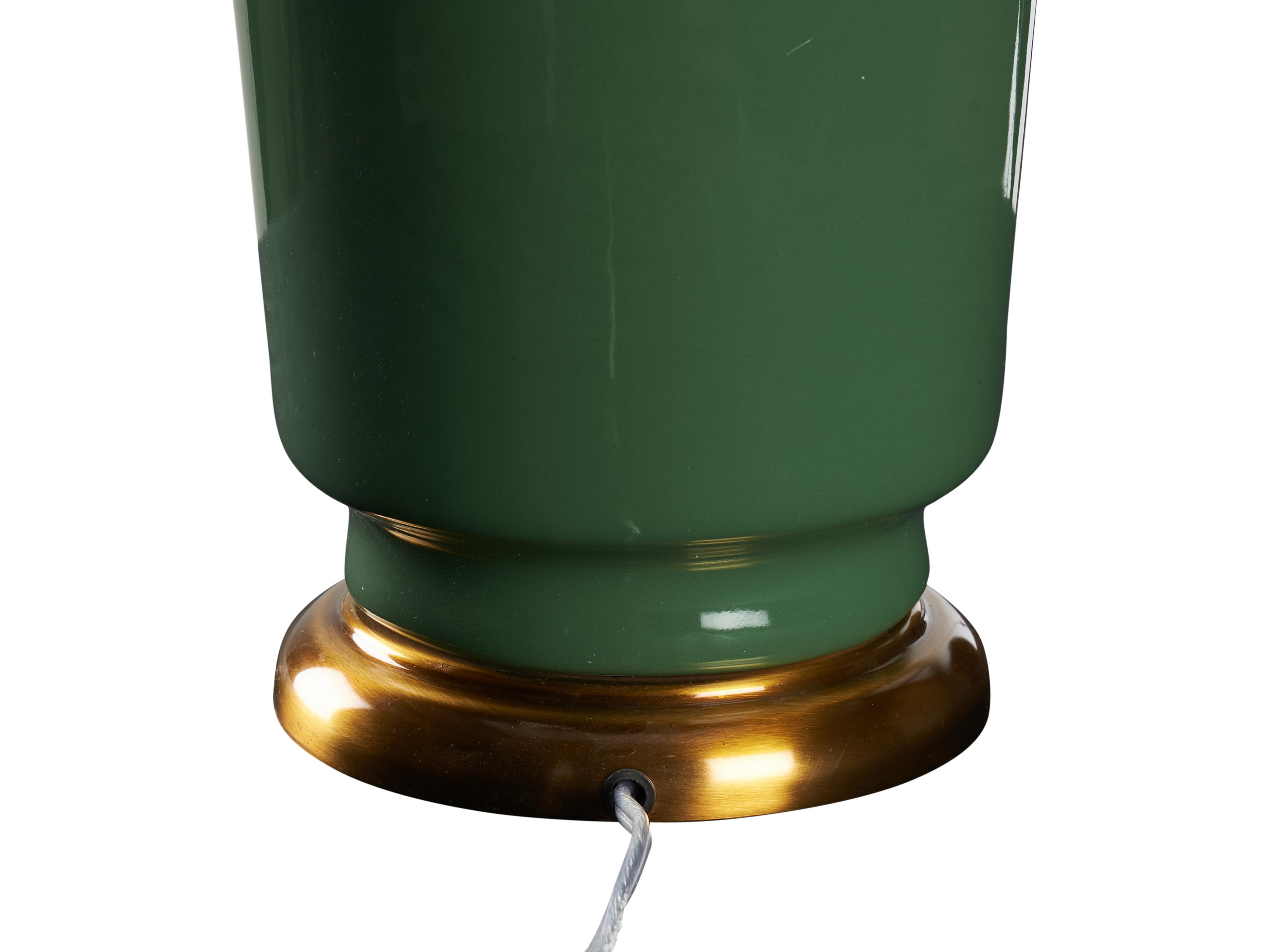 Wildwood Forest Elf Green Antique Brass Table Lamp