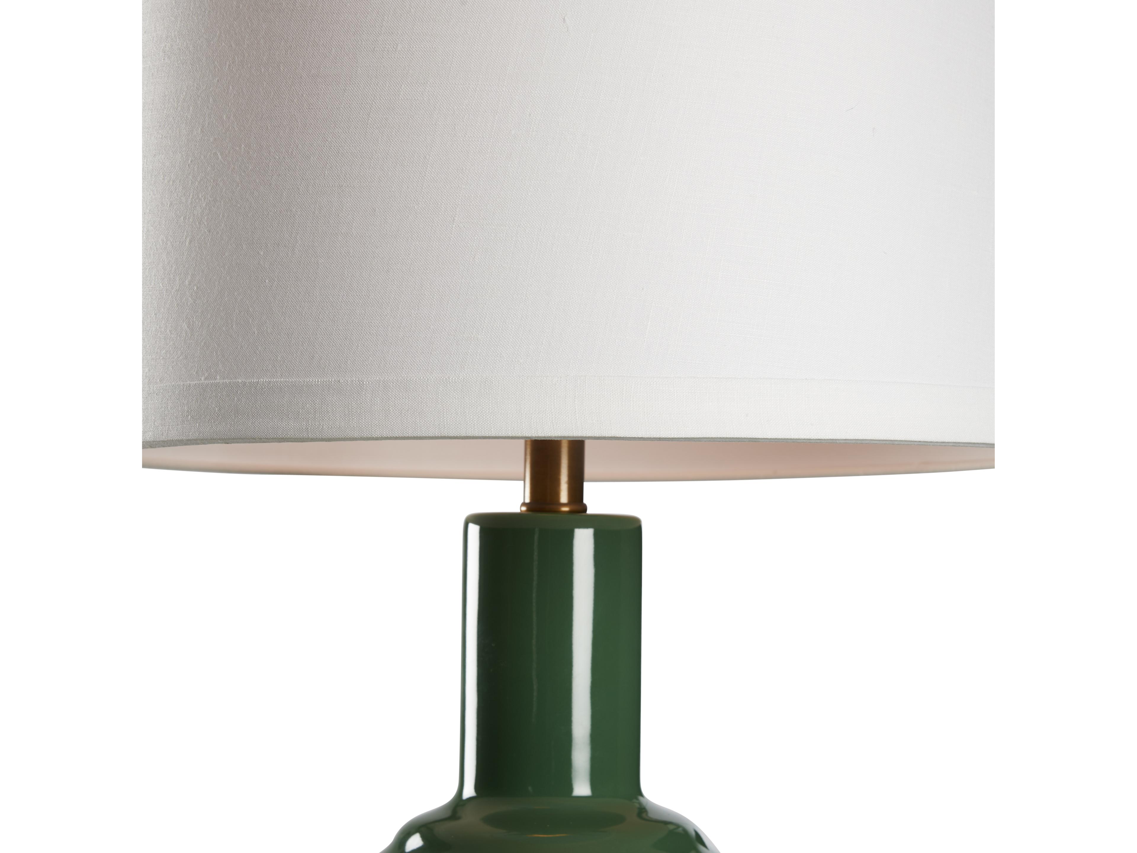 Wildwood Forest Elf Green Antique Brass Table Lamp