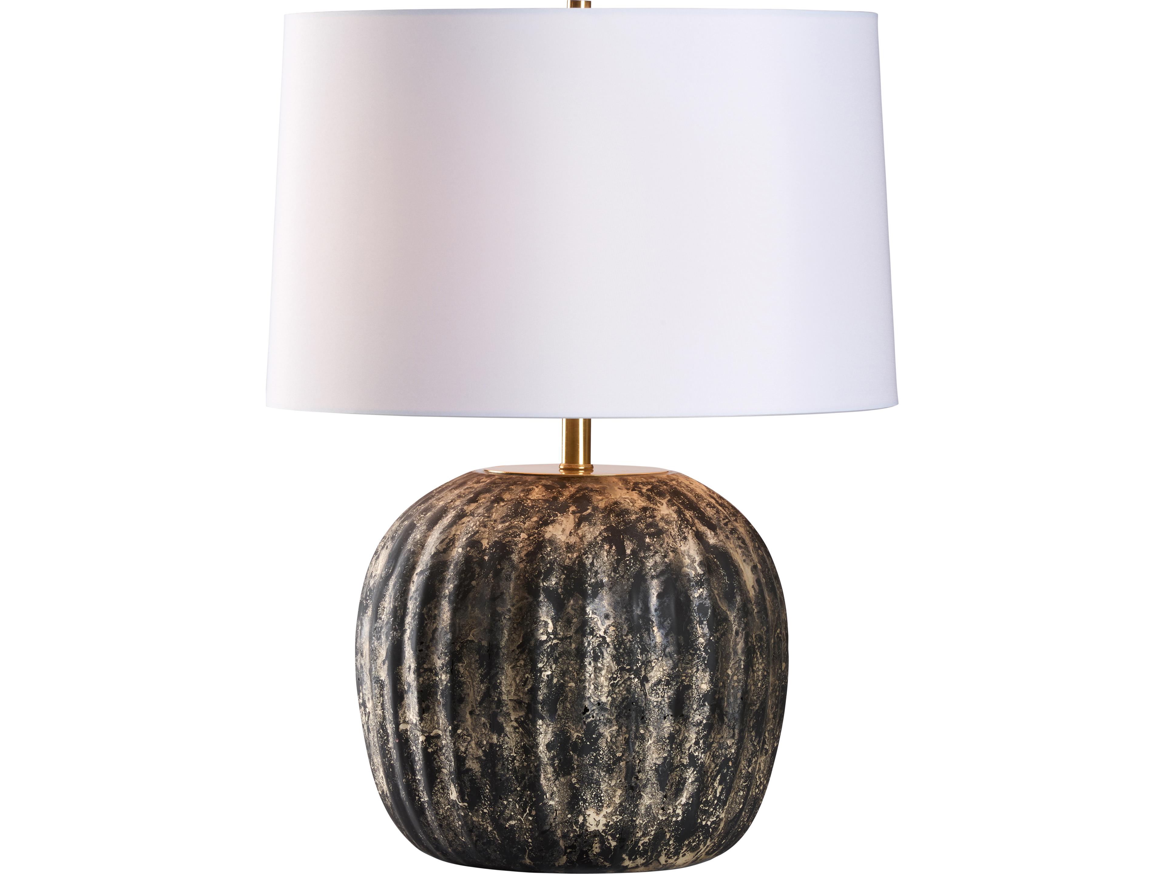 Black Silver Mottled Table Lamp
