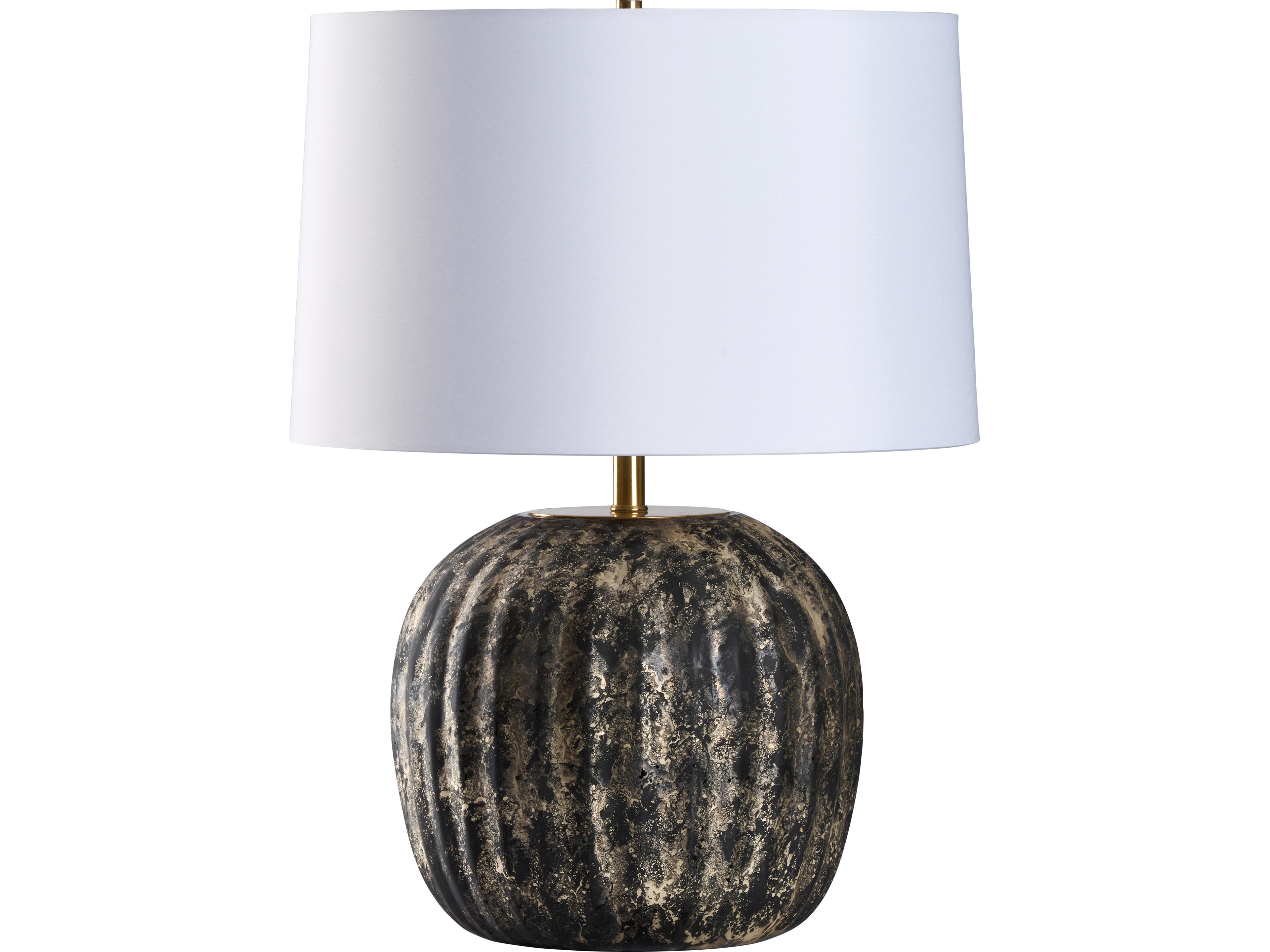 Wildwood Black Silver Mottled Table Lamp