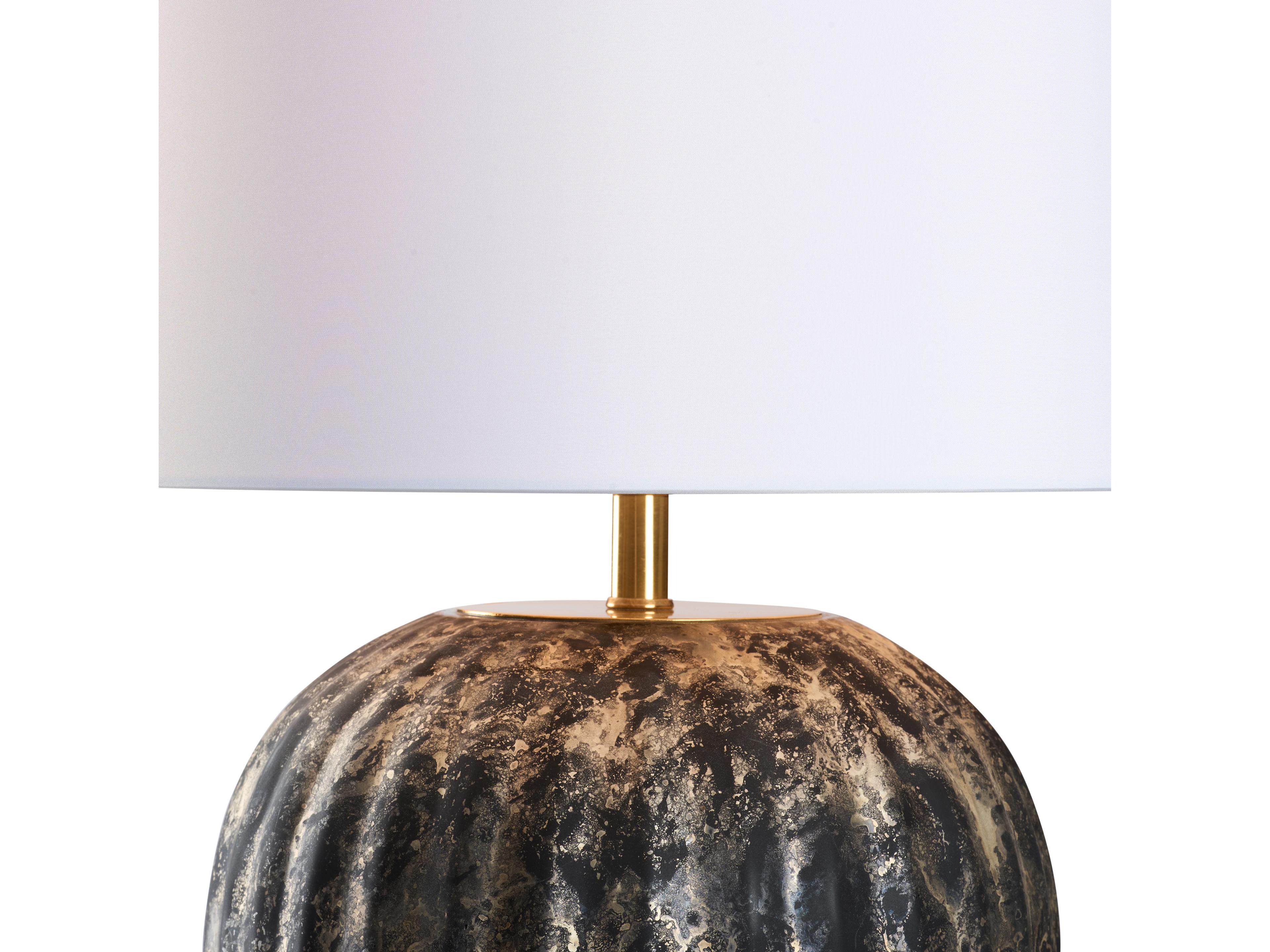 Wildwood Black Silver Mottled Table Lamp