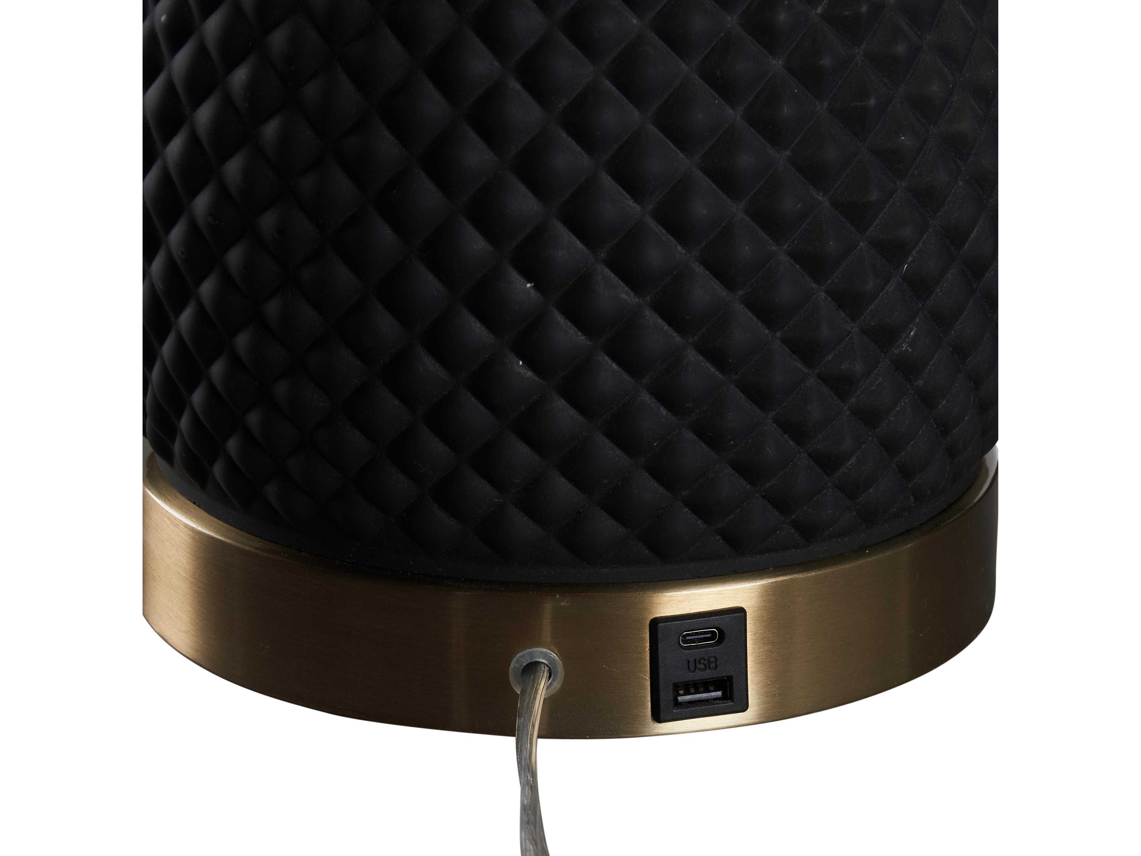 Wildwood Black Antique Brass Table Lamp