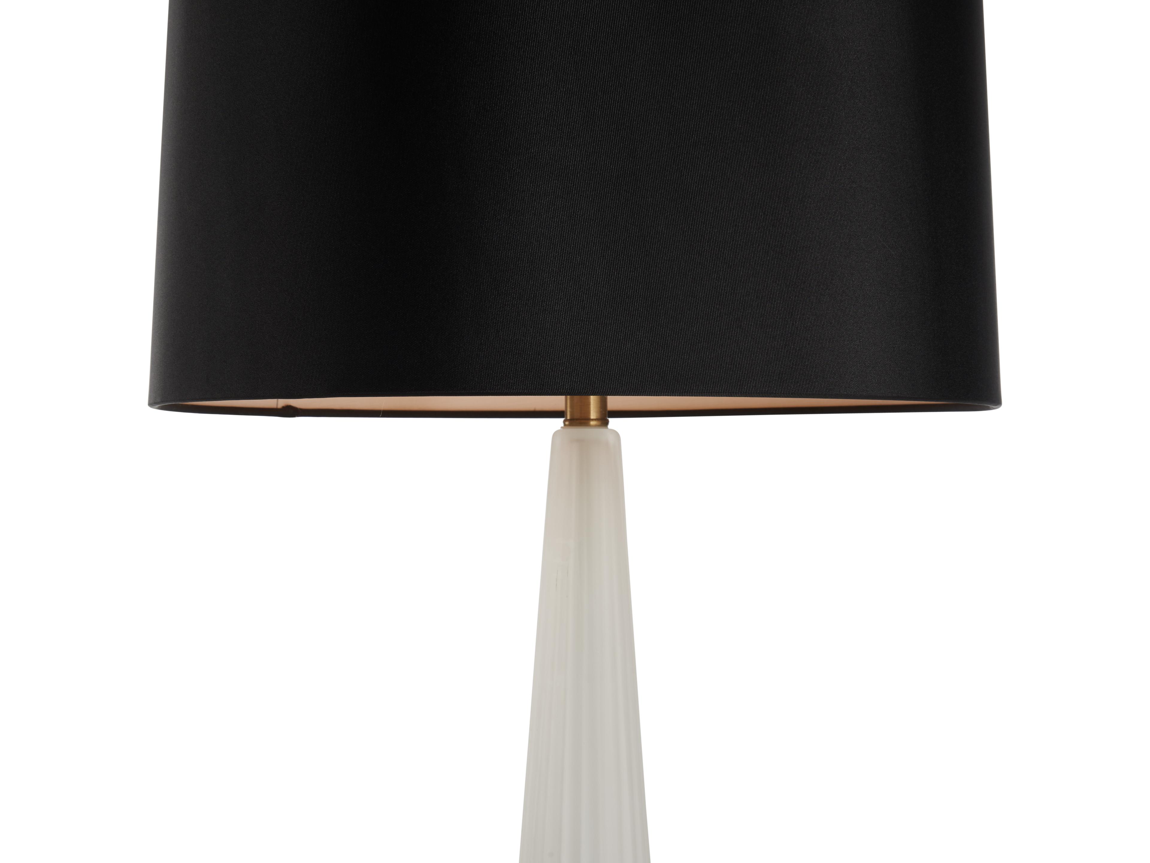 Wildwood Frosted Antique Brass Buffet Lamp