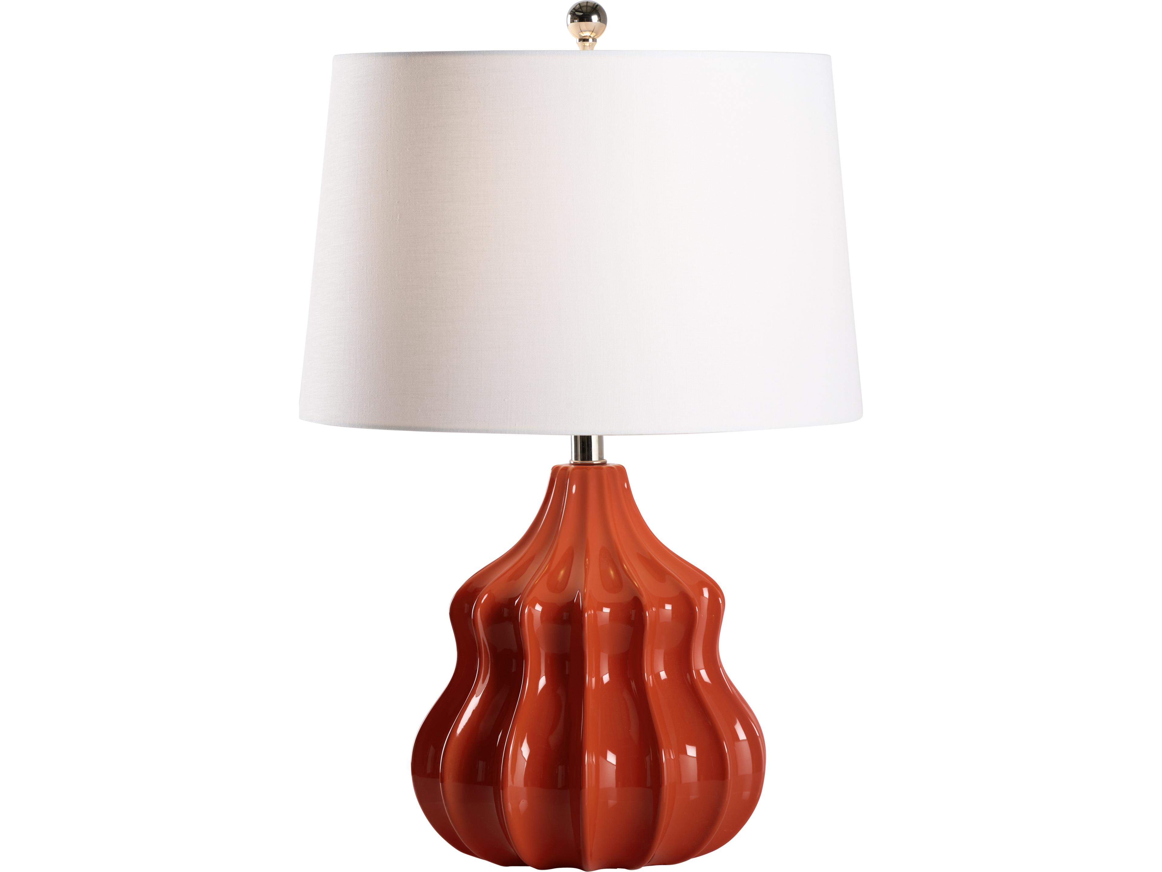 Wildwood Red Glaze Table Lamp