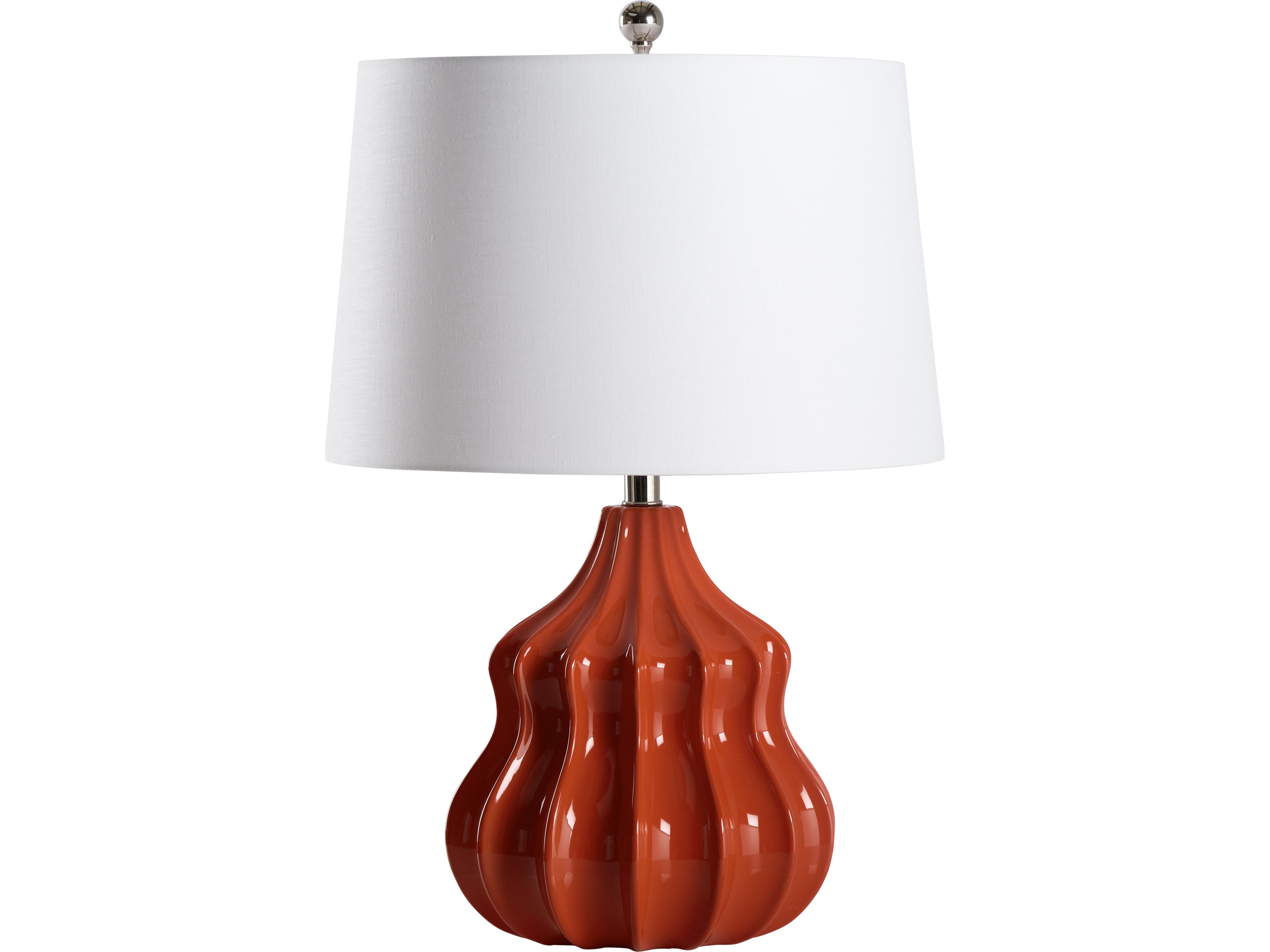 Wildwood Red Glaze Table Lamp