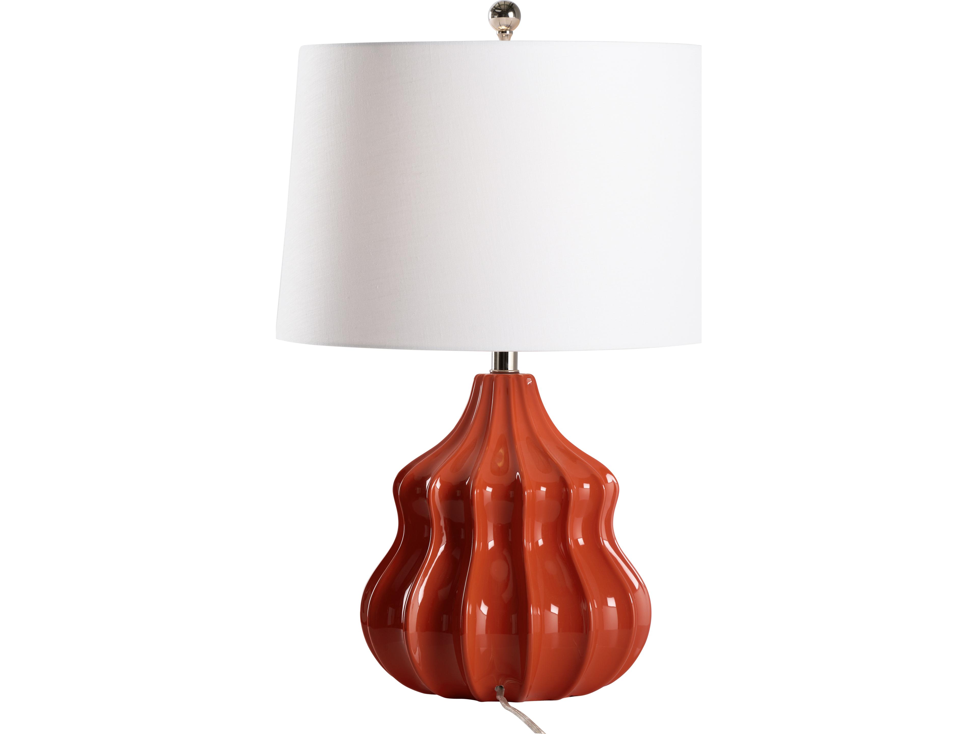 Wildwood Red Glaze Table Lamp