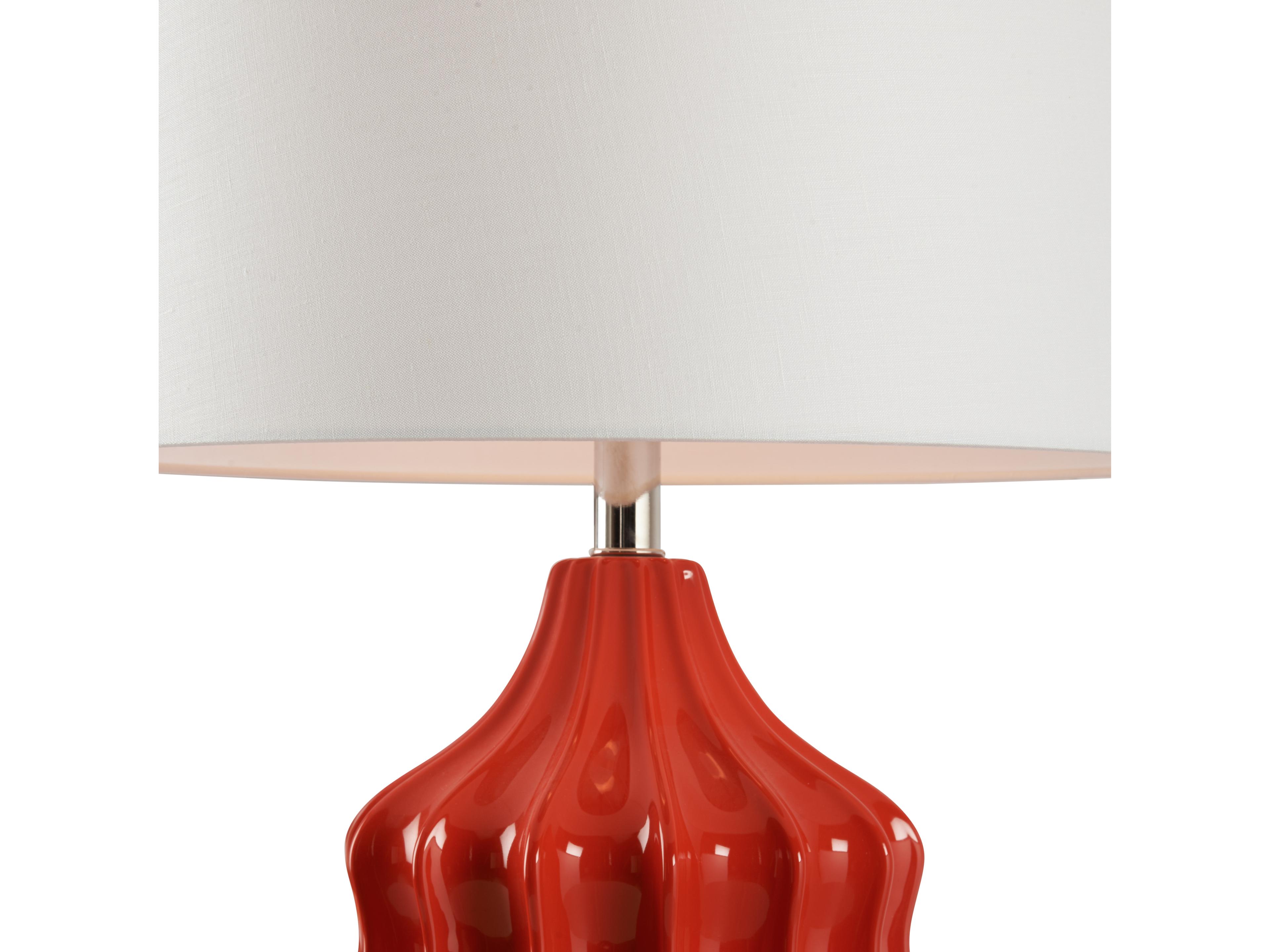 Wildwood Red Glaze Table Lamp