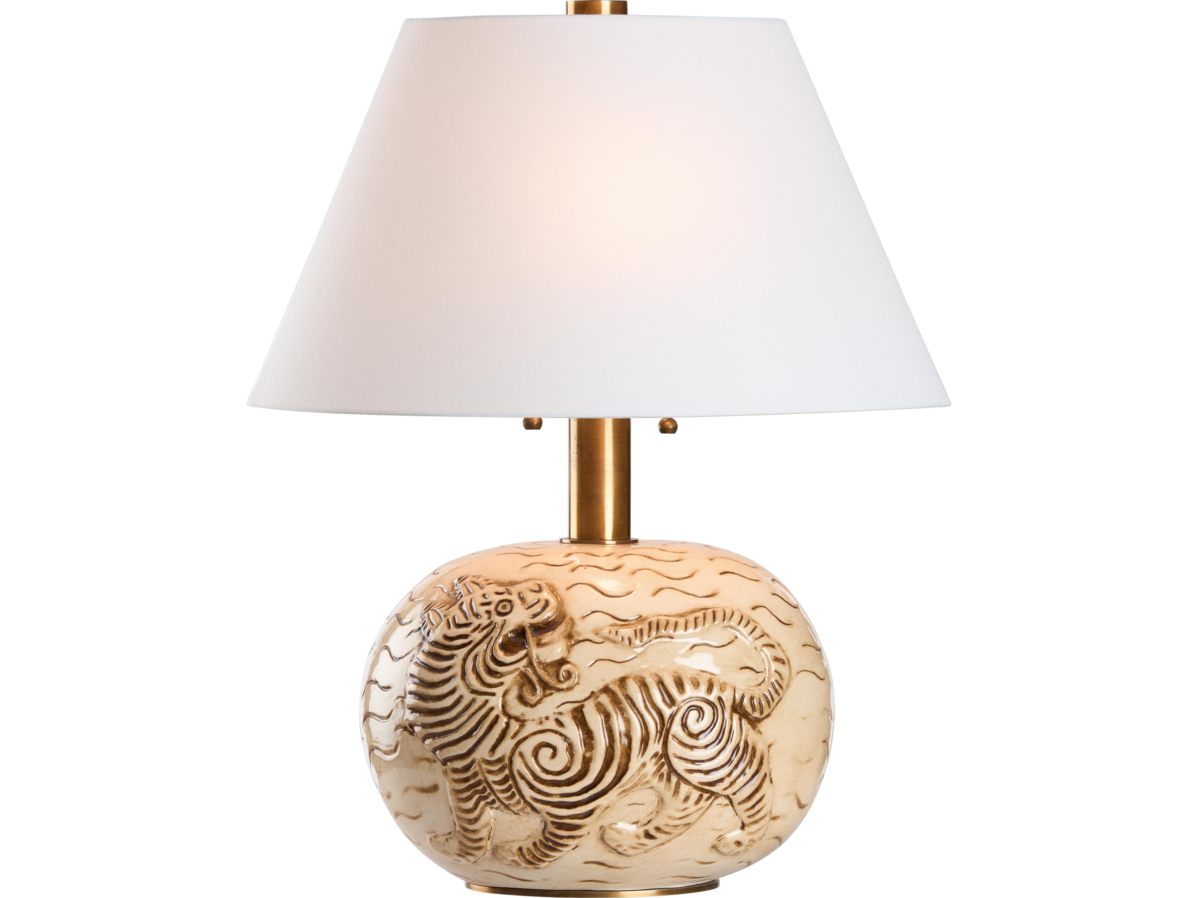 Wildwood Antique Cream Glaze Off White Table Lamp