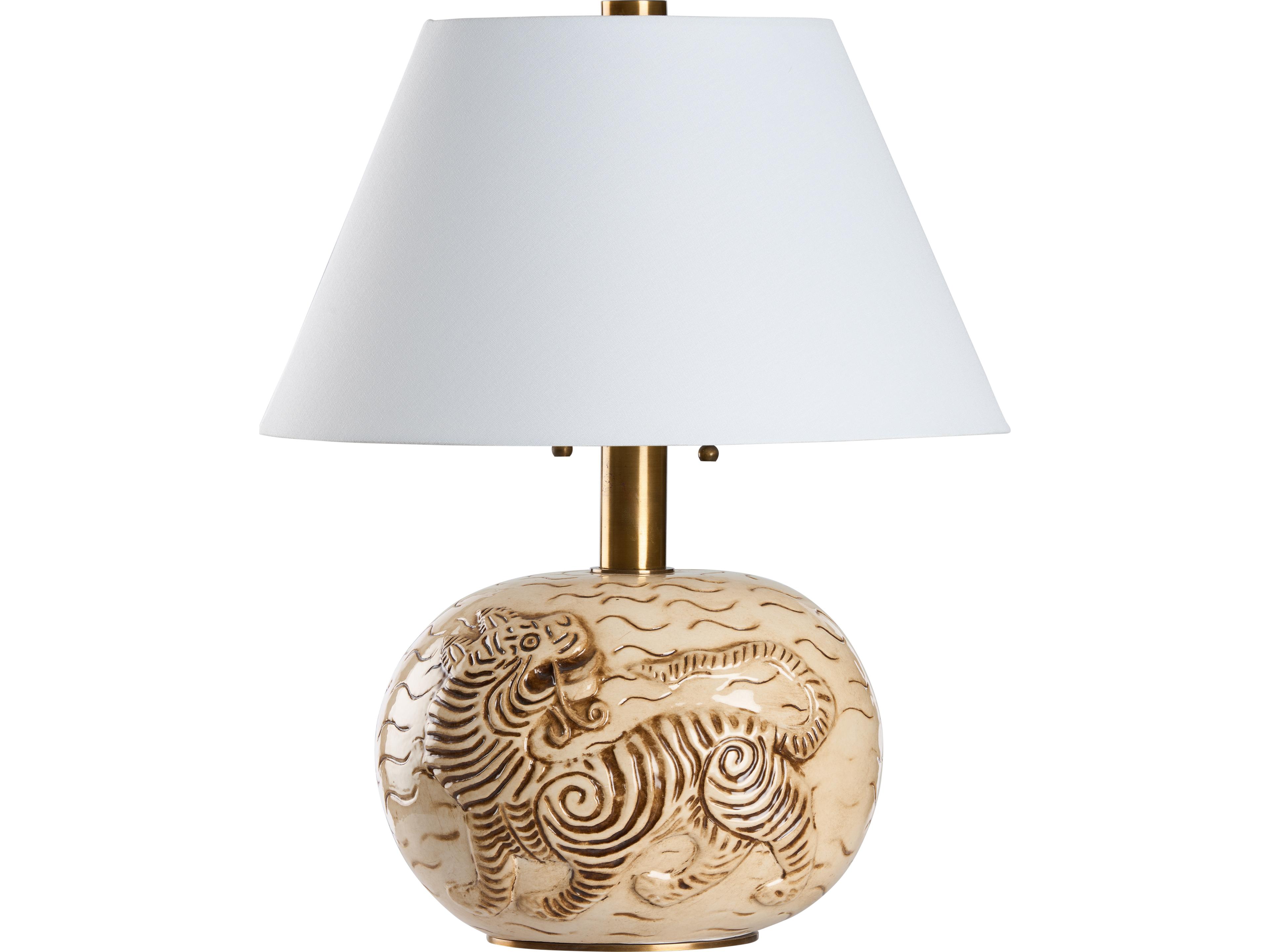 Wildwood Antique Cream Glaze Off White Table Lamp