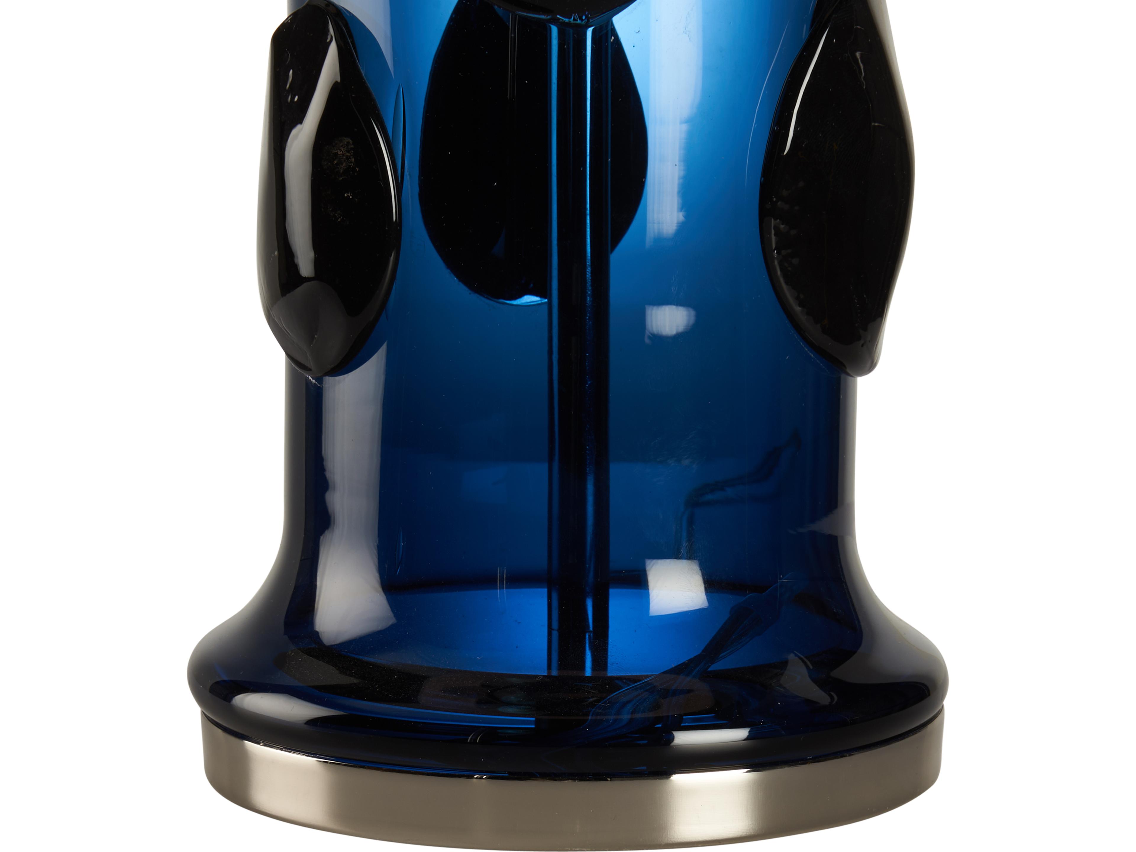 Wildwood Blue Avio Polished Nickel Buffet Lamp