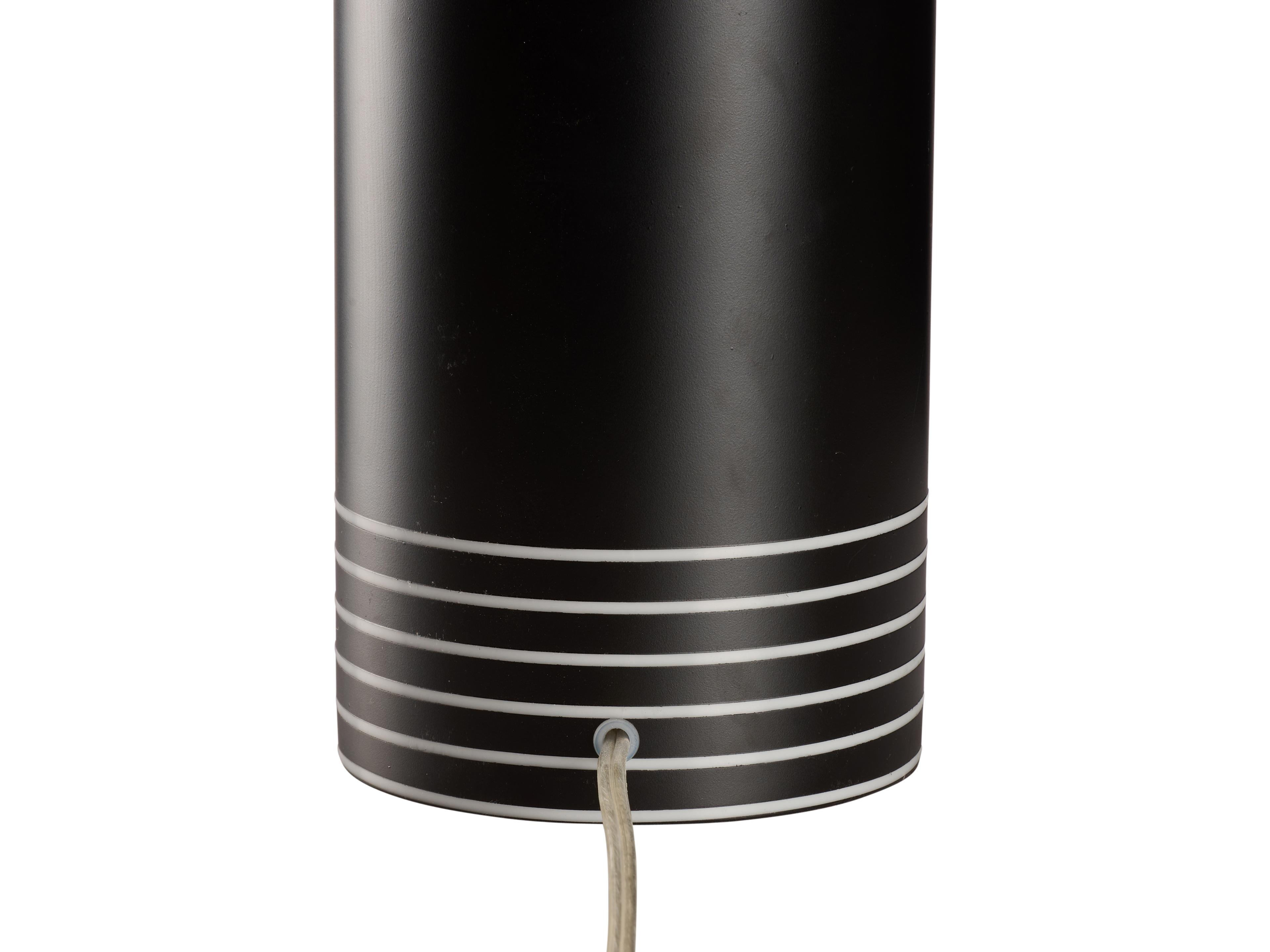 Wildwood White Black Decal Table Lamp