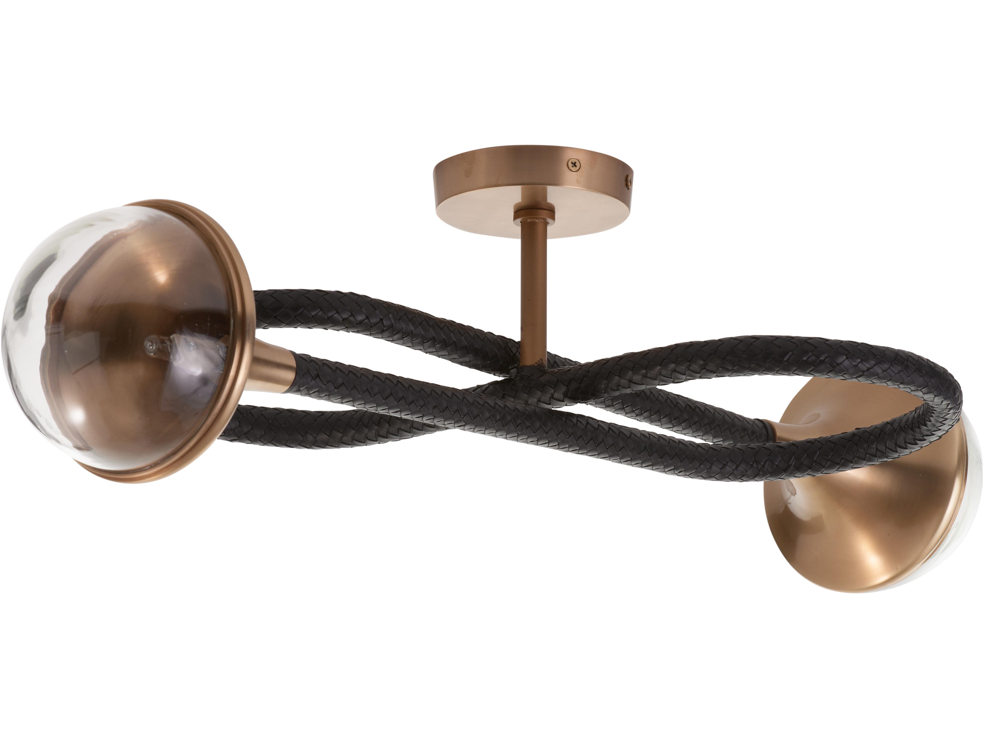 Wildwood Black Antique Brass Clear Wall Sconce