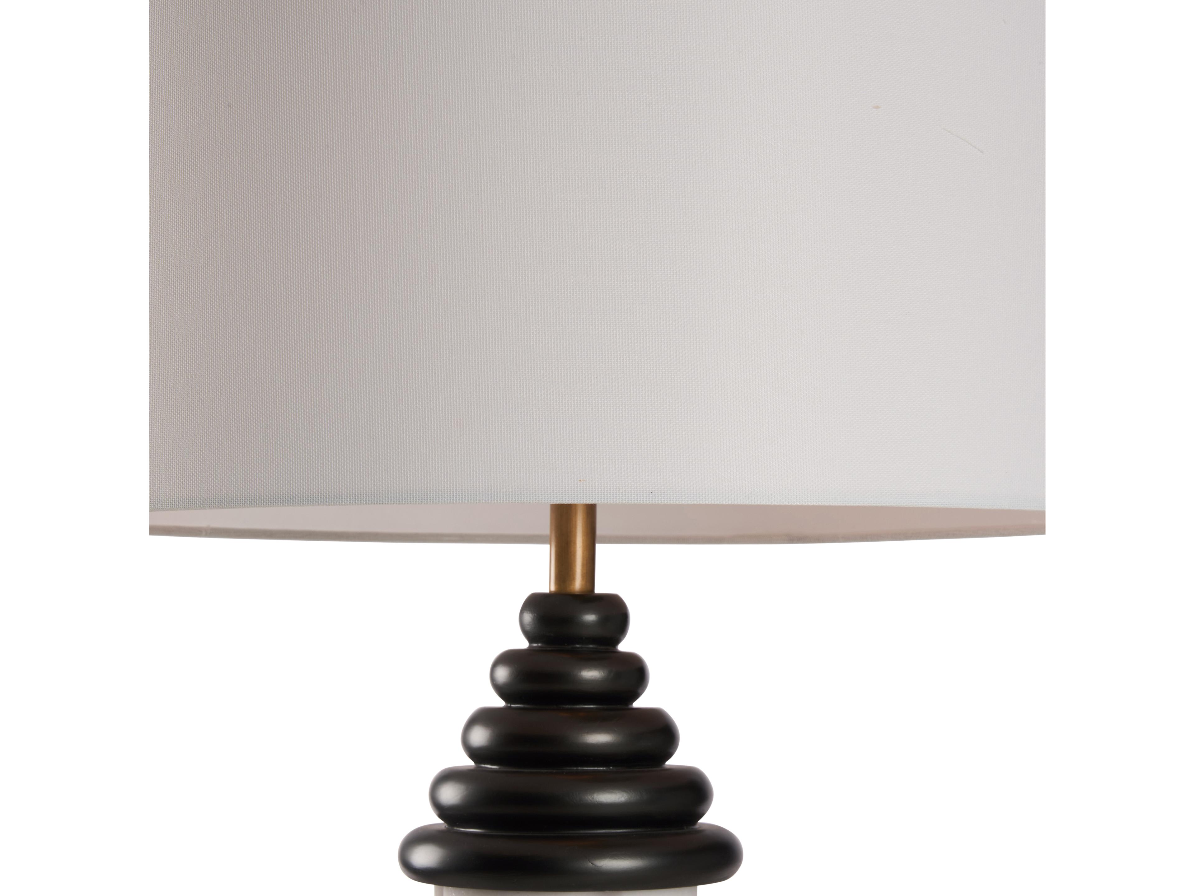 Wildwood Matte White Black Floor Lamp