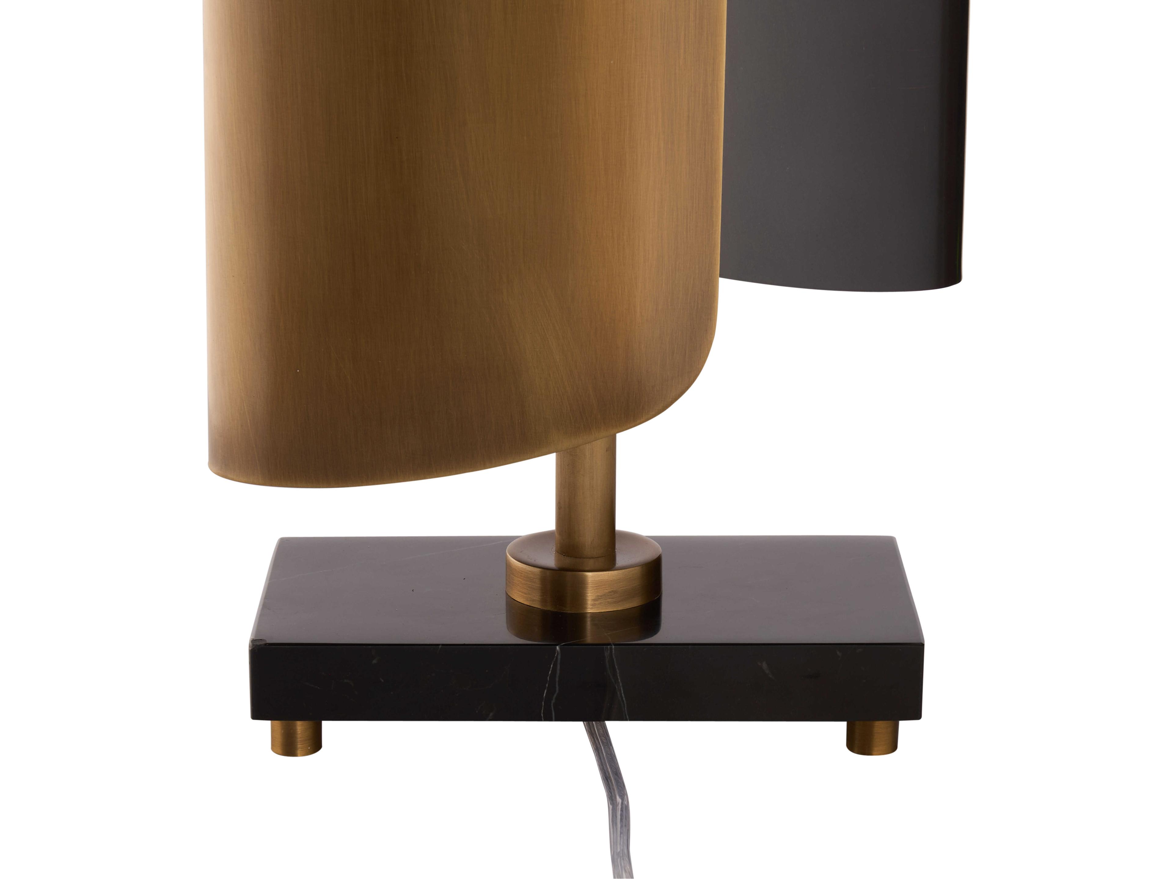 Wildwood Gold Linen Black Table Lamp