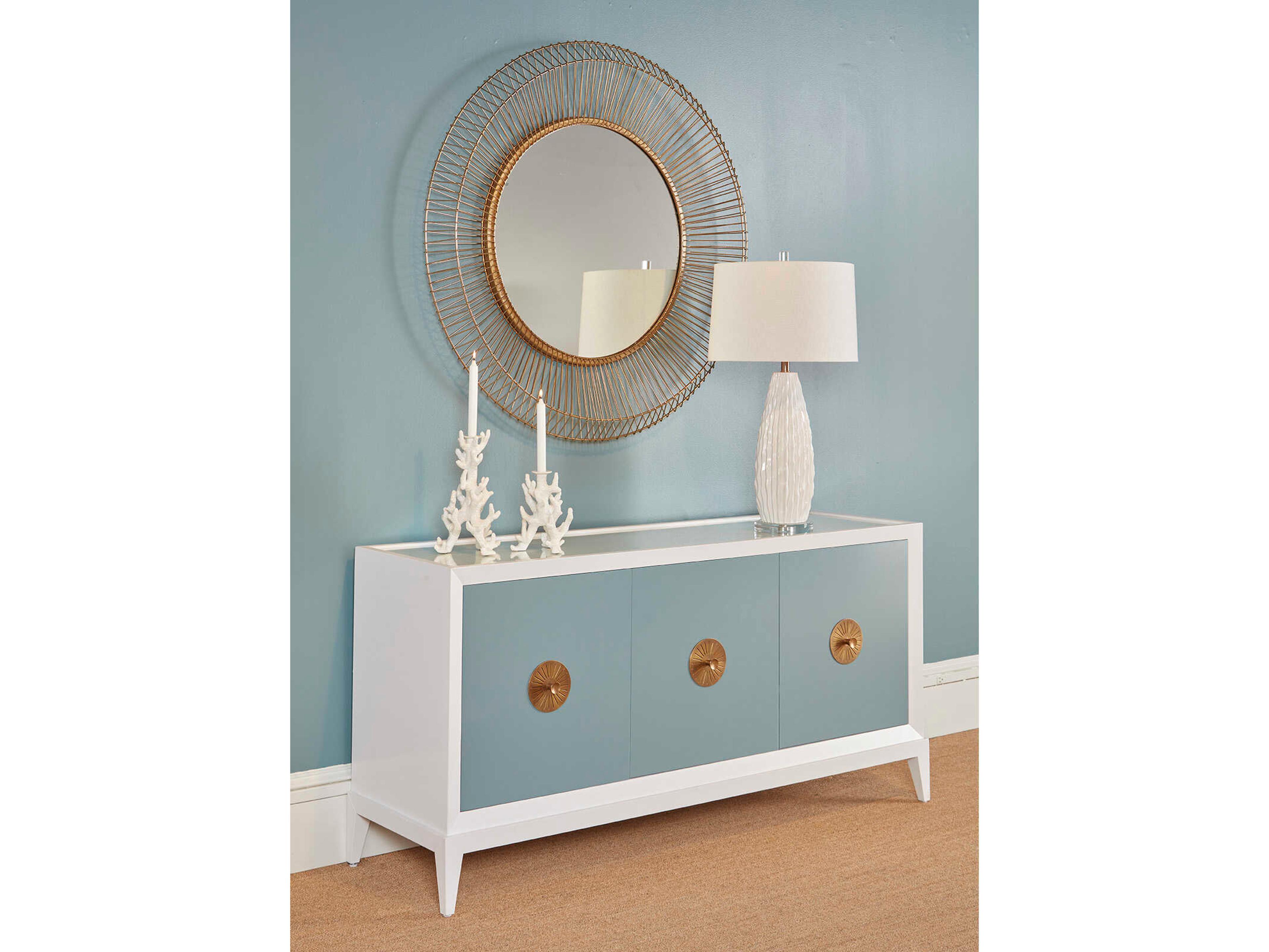 Wildwood Saguaro White Glaze Off Linen Buffet Lamp