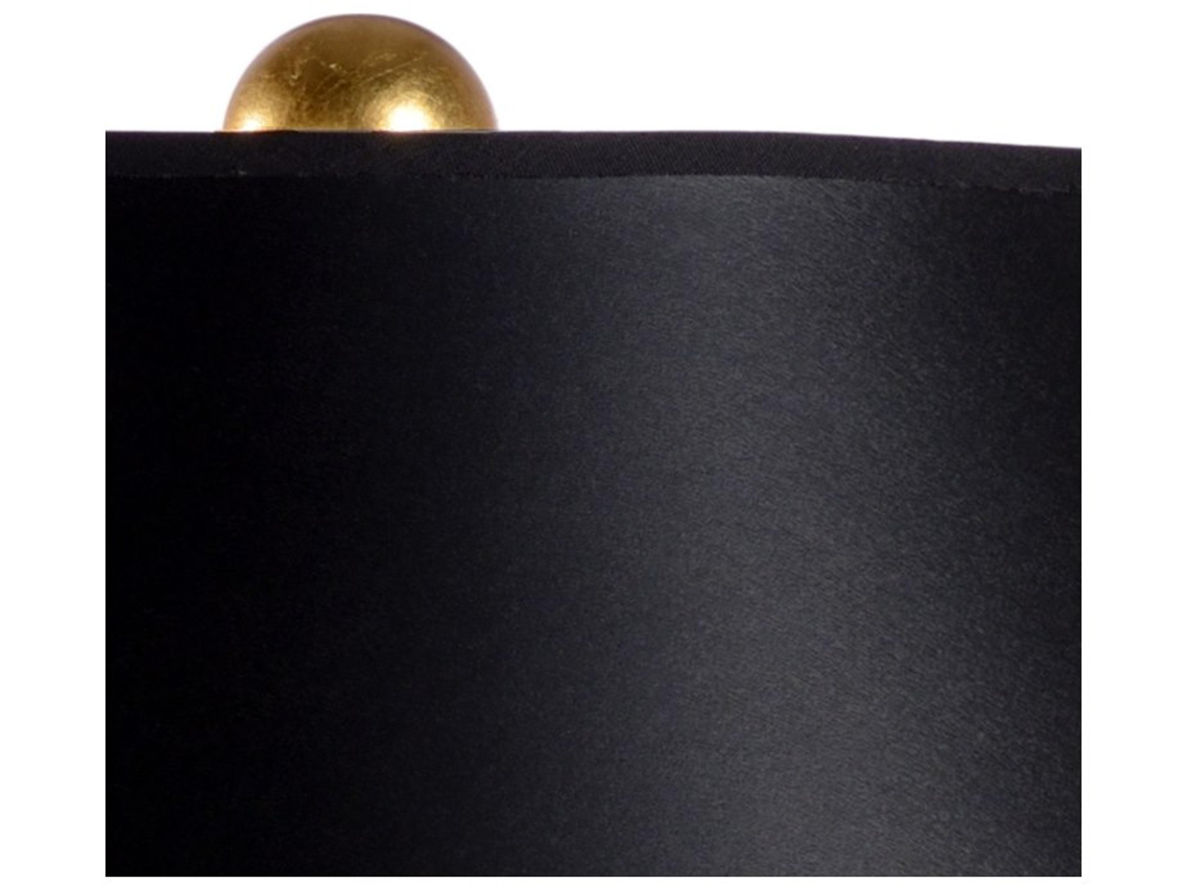 Wildwood Larry Laslo Antique Gold Leaf Natural Black Paper Table Lamp