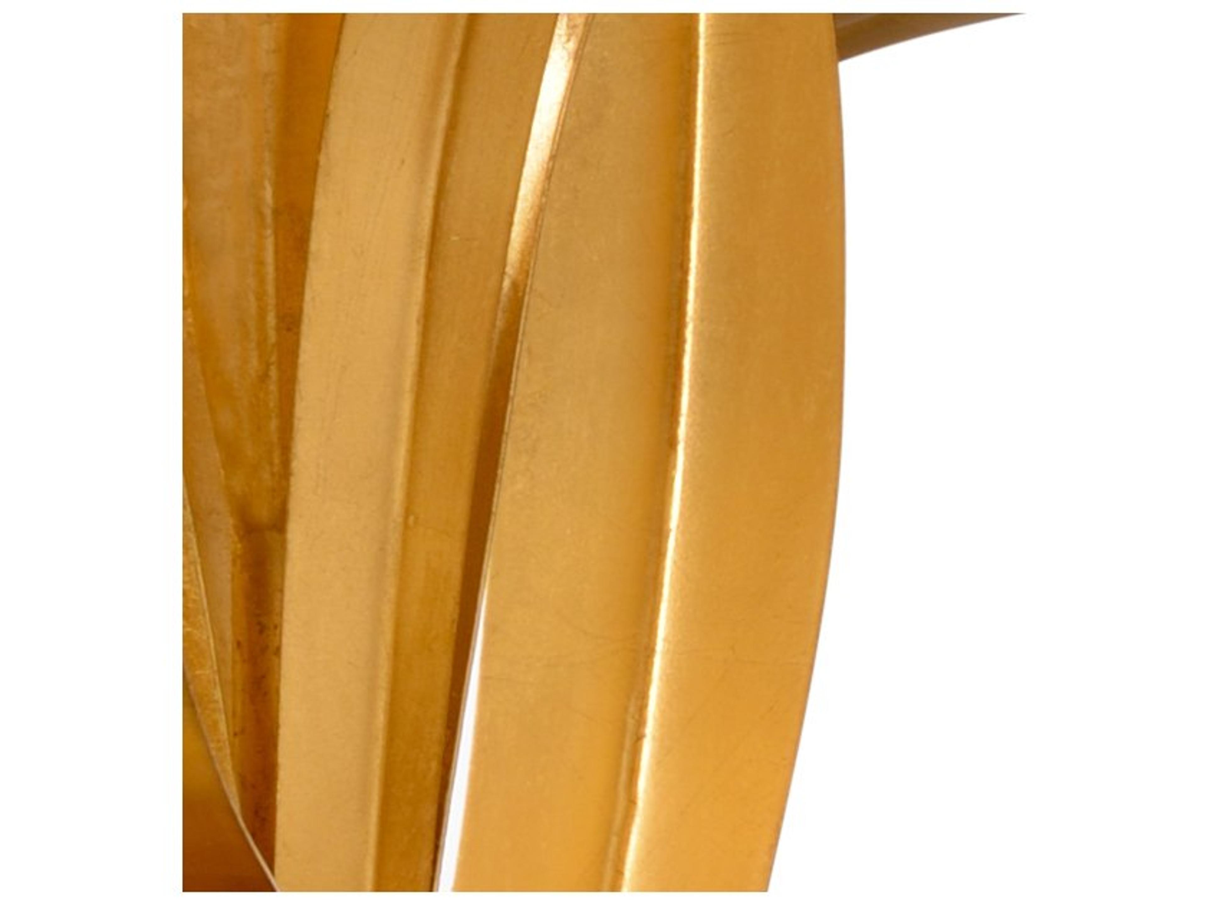 Wildwood Larry Laslo Antique Gold Leaf Natural Black Silkette Table Lamp