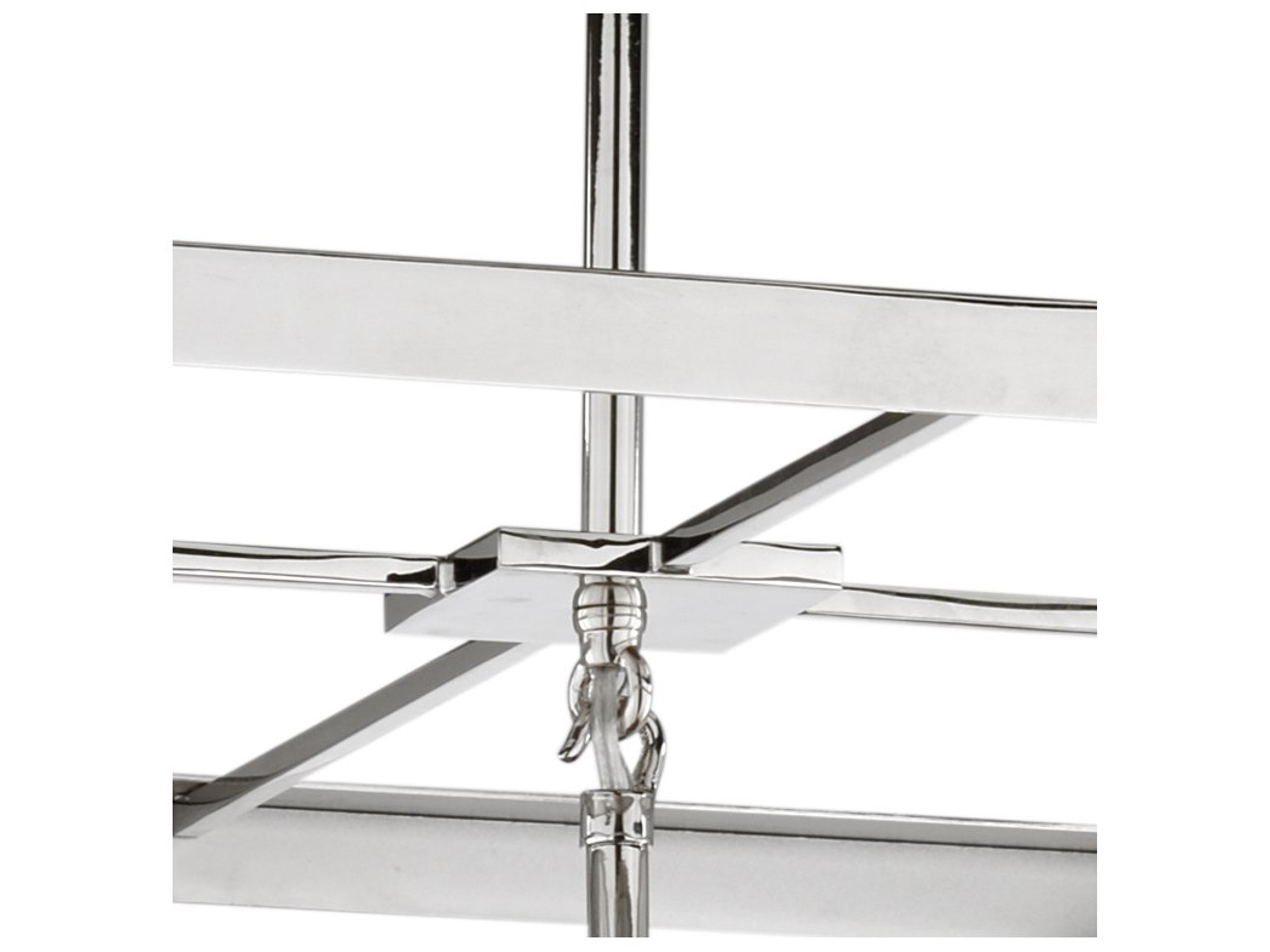 Wildwood Matthew Frederick 1-Light Polished Nickel Milk Globe Geometric Pendant