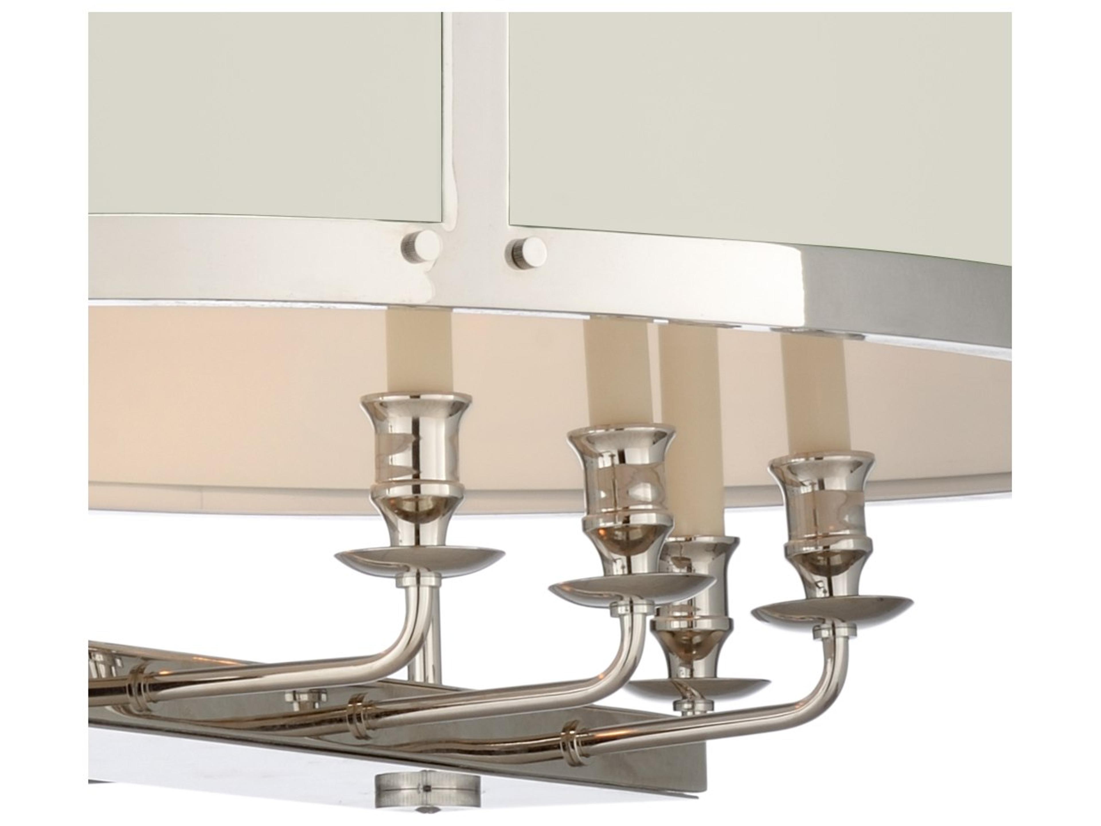 Wildwood Matthew Frederick 8-Light Polished Nickel Any Ben Moore Geometric Chandelier