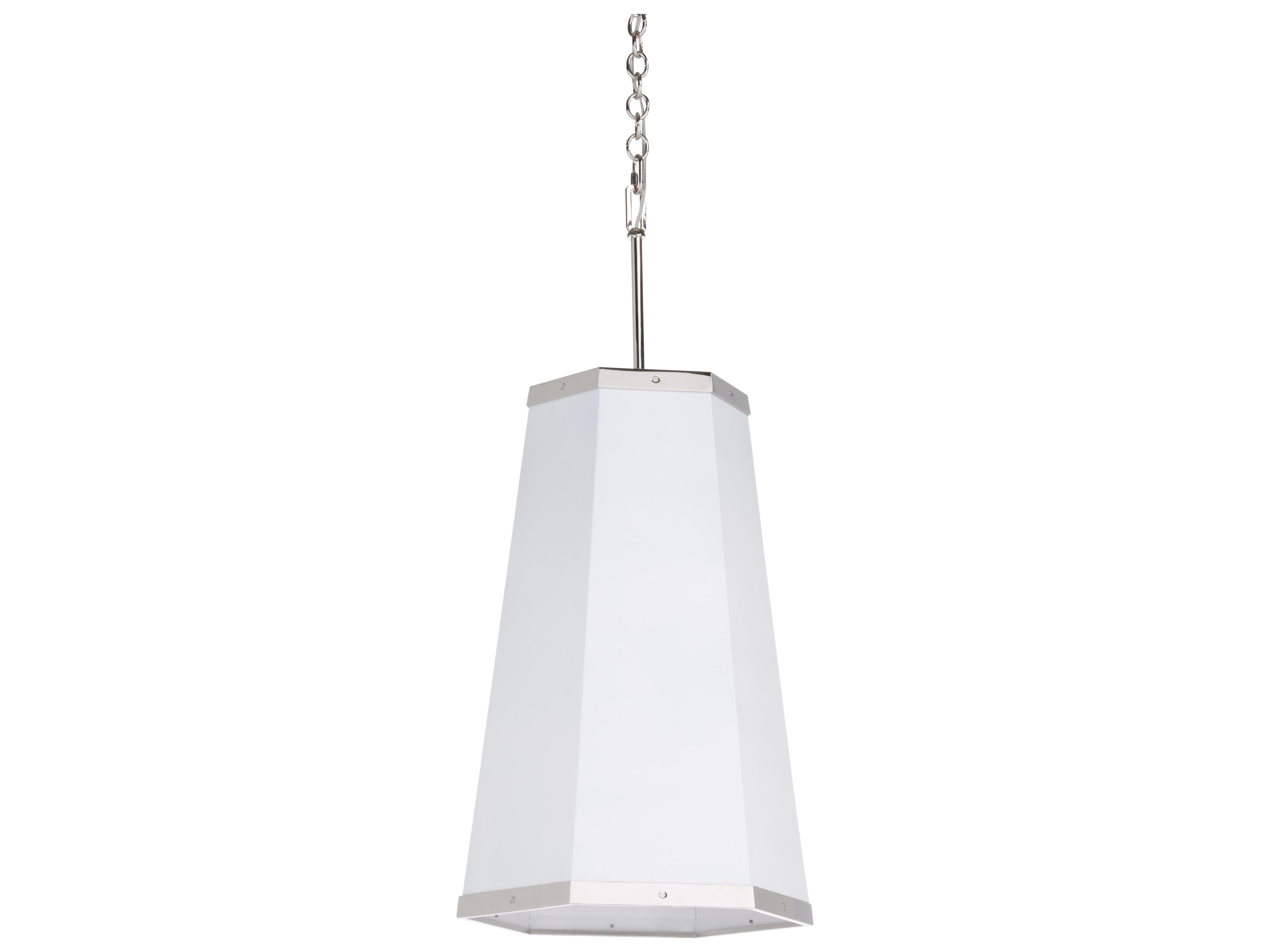 Matthew Frederick 1-Light Polished Nickel Chantilly Lace Cylinder Geometric Pendant
