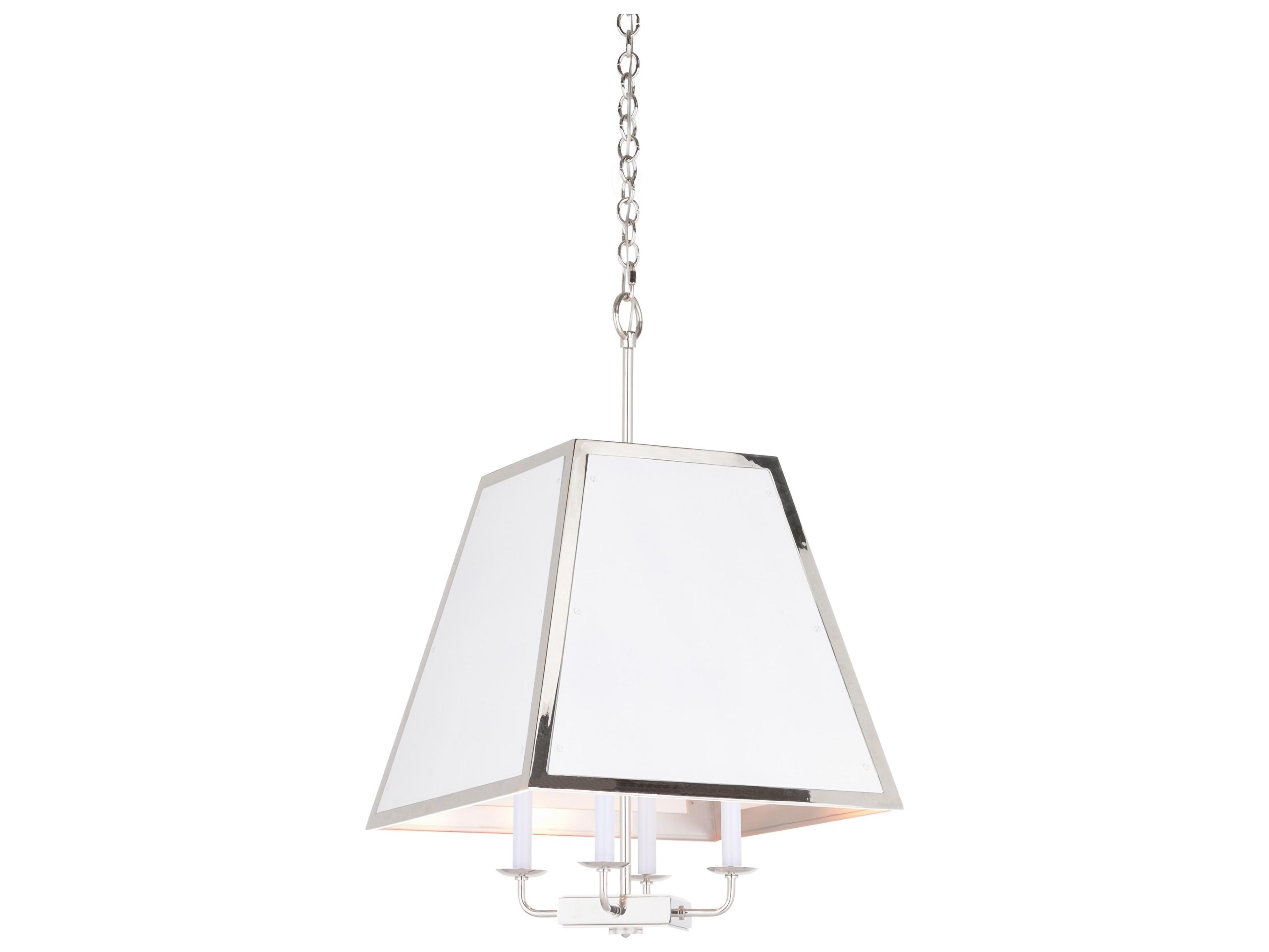 Matthew Frederick 4-Light Polished Nickel Any Ben Moore Empire Pendant