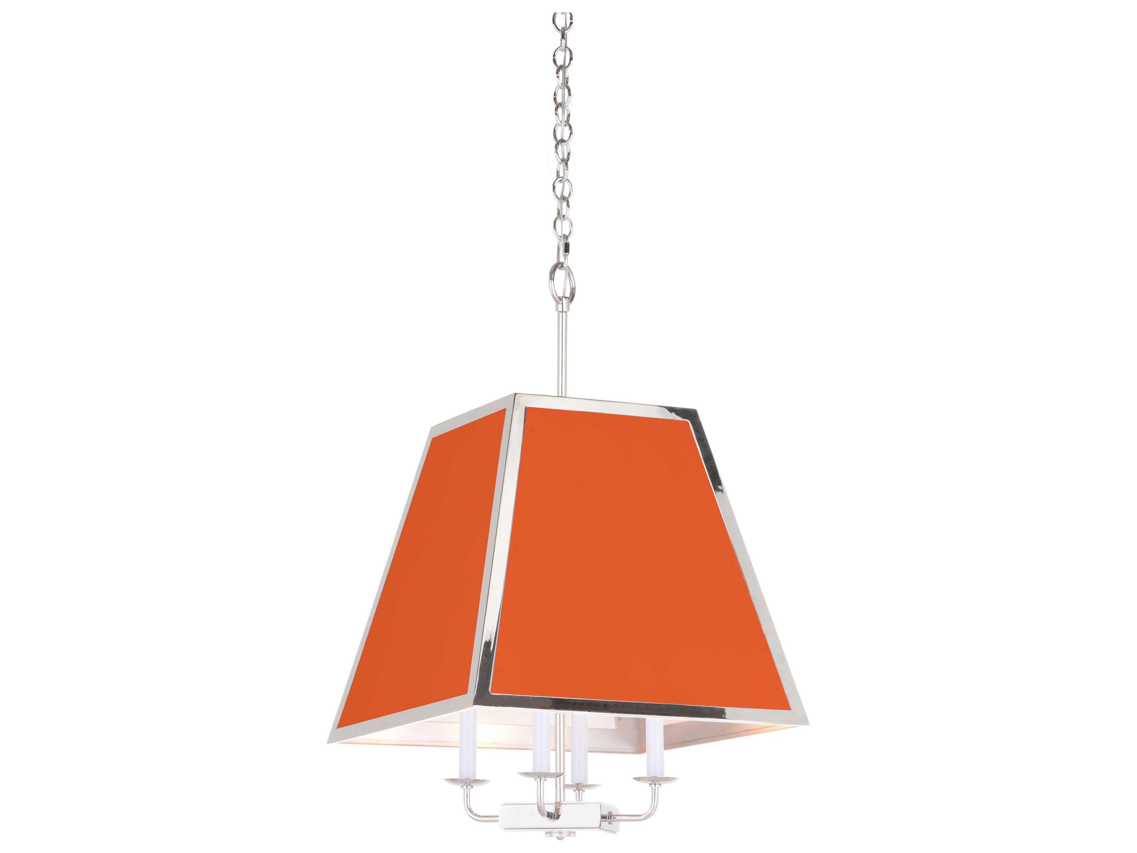 Wildwood Matthew Frederick 4-Light Polished Nickel Any Ben Moore Empire Pendant