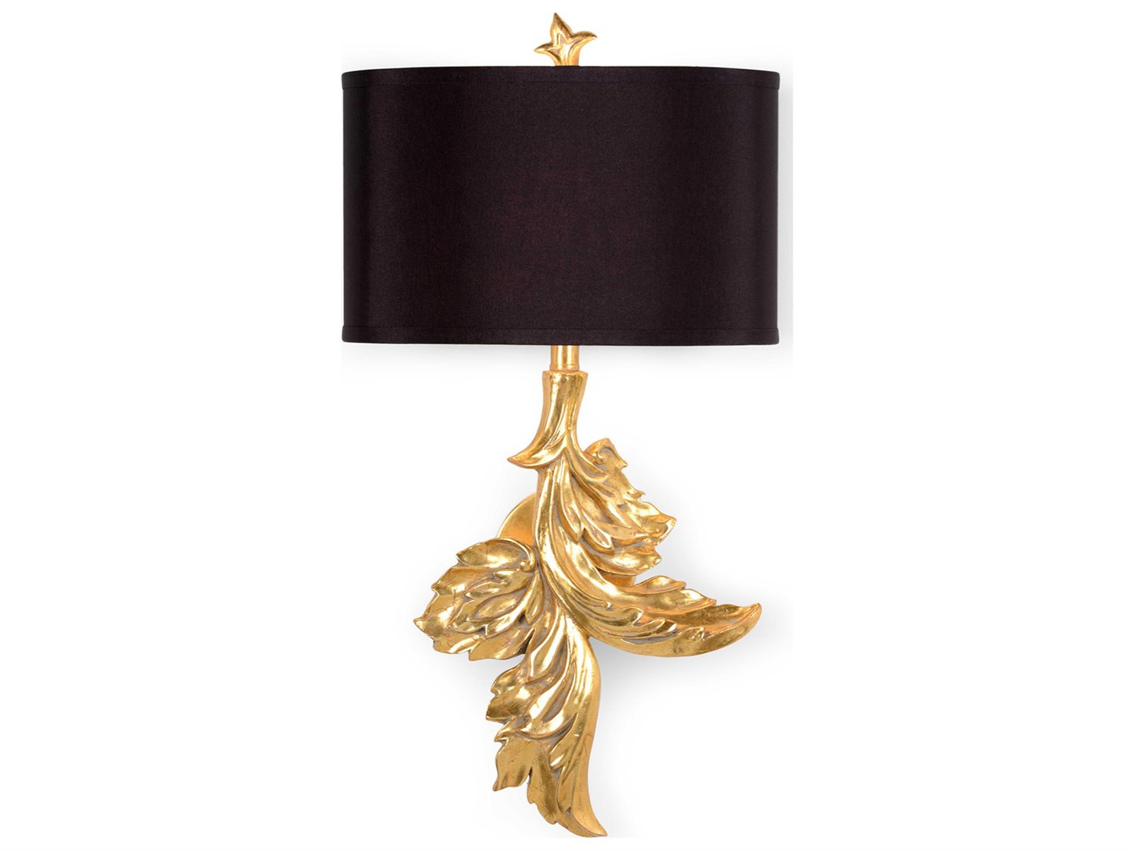 Gaylord 1-Light Gold Leaf Wall Sconce