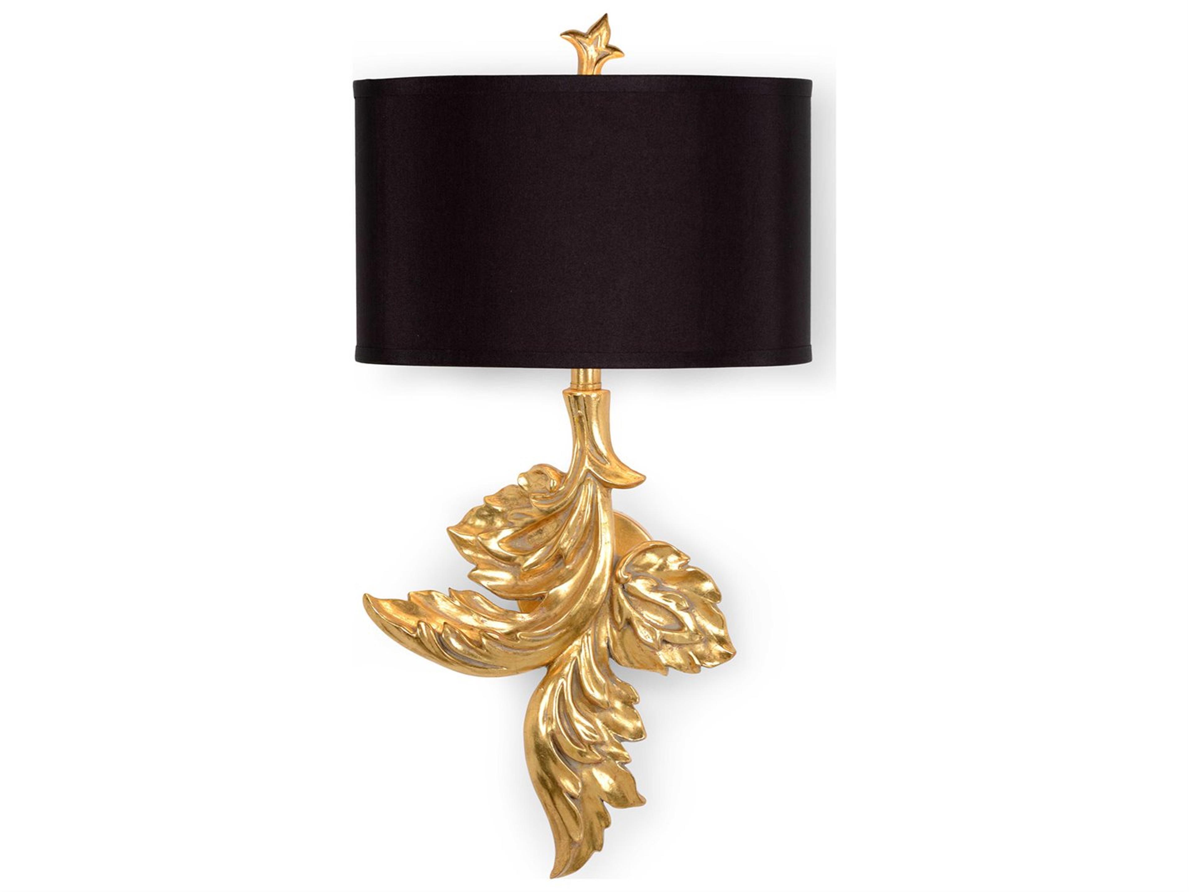 Gaylord 1-Light Gold Leaf Wall Sconce