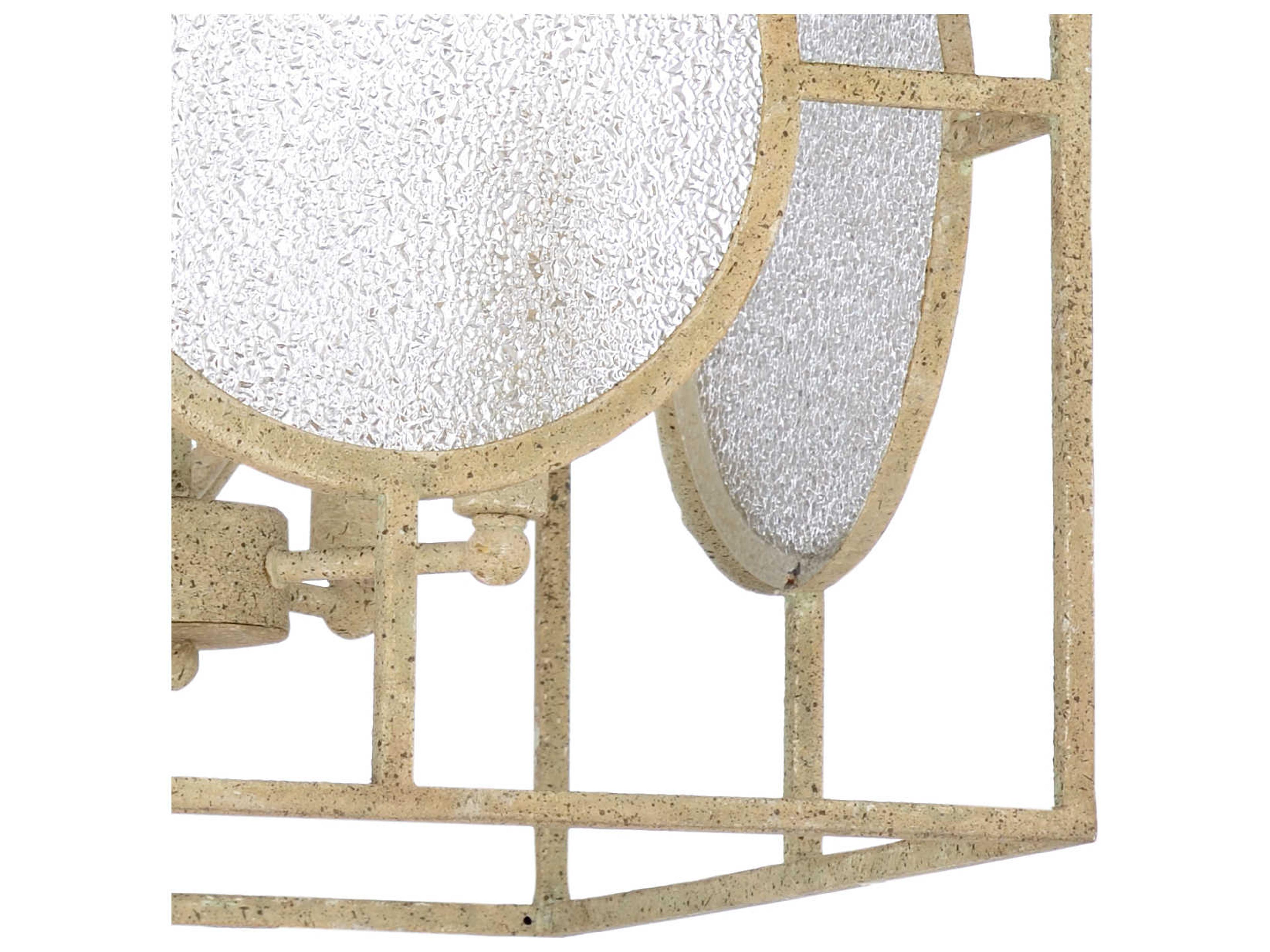 Wildwood Duxberry 4-Light Aged White Clear Candelabra Chandelier