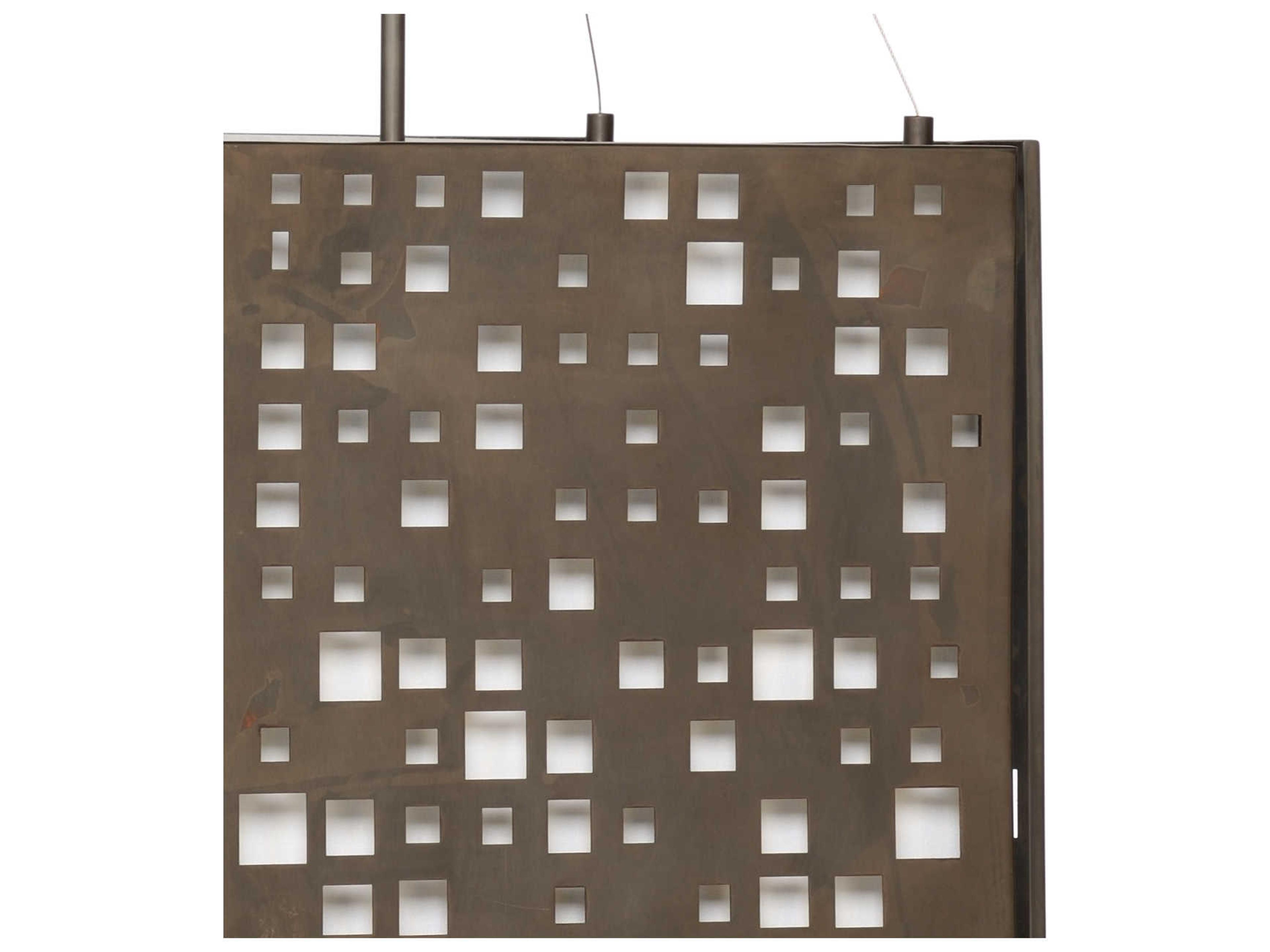 Wildwood City 4-Light Bronze Geometric Pendant