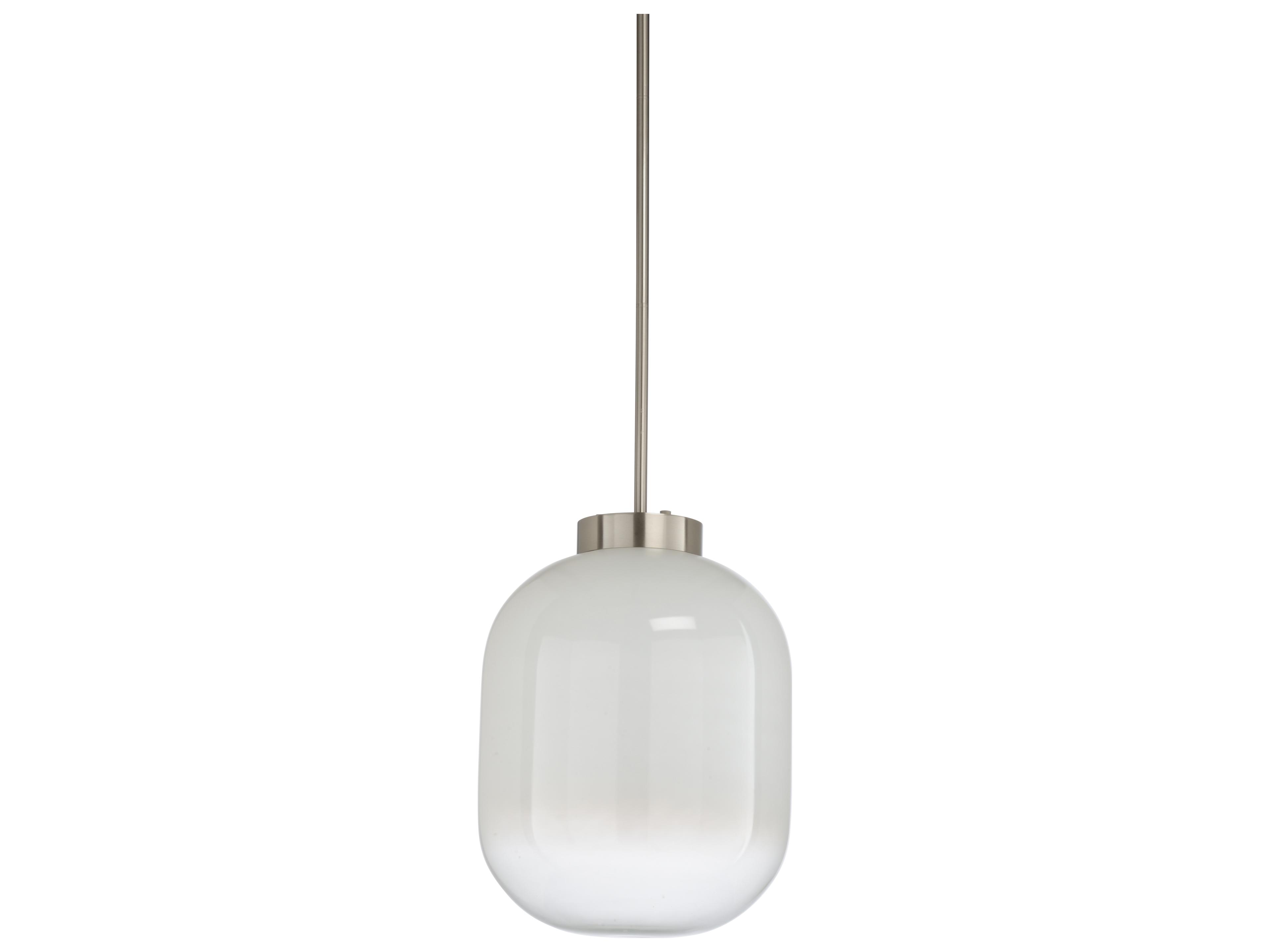 Subway 1-Light Silver White Cream Pendant