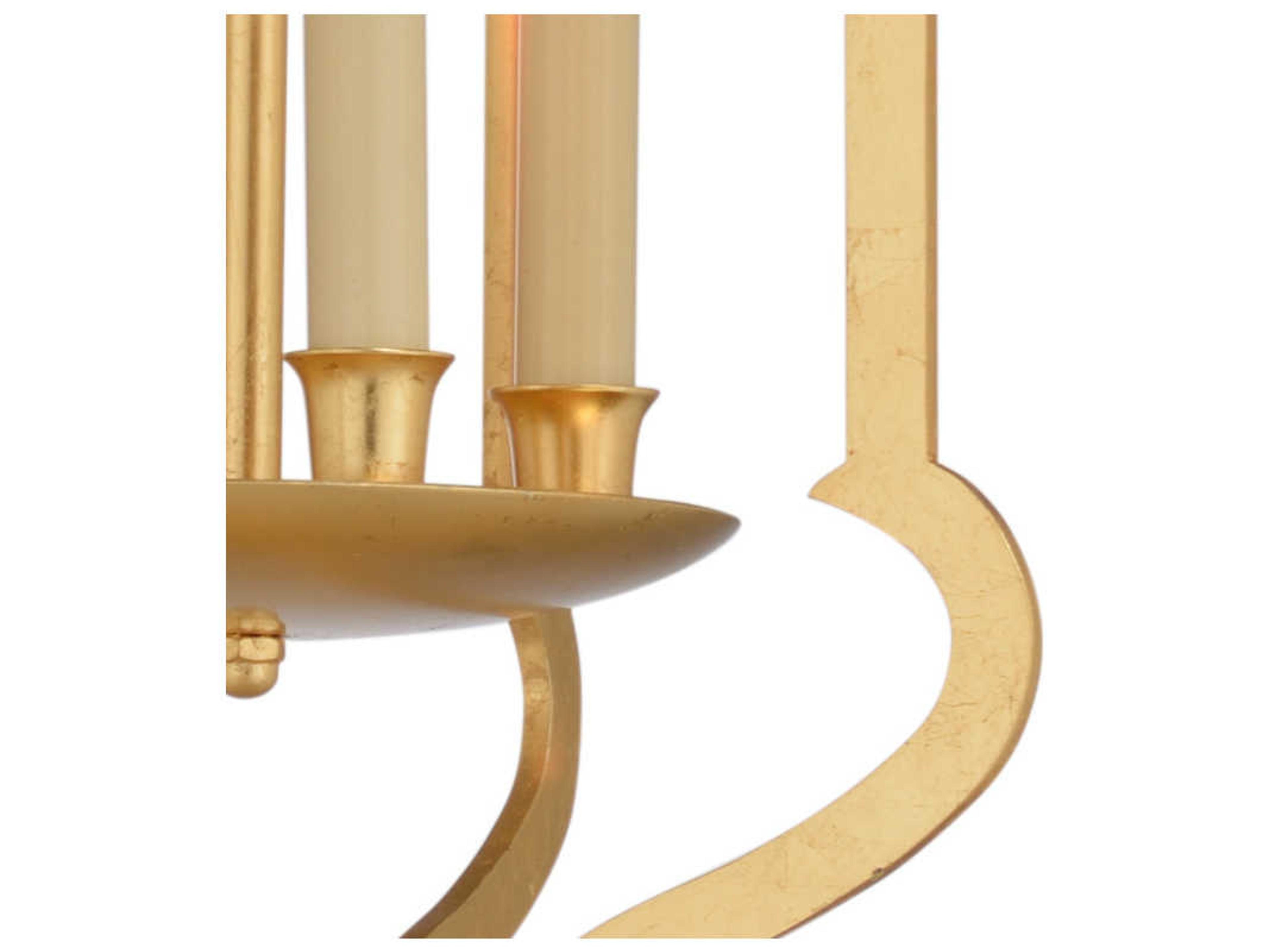 Wildwood Odalisque 4-Light Gold Leaf Pendant