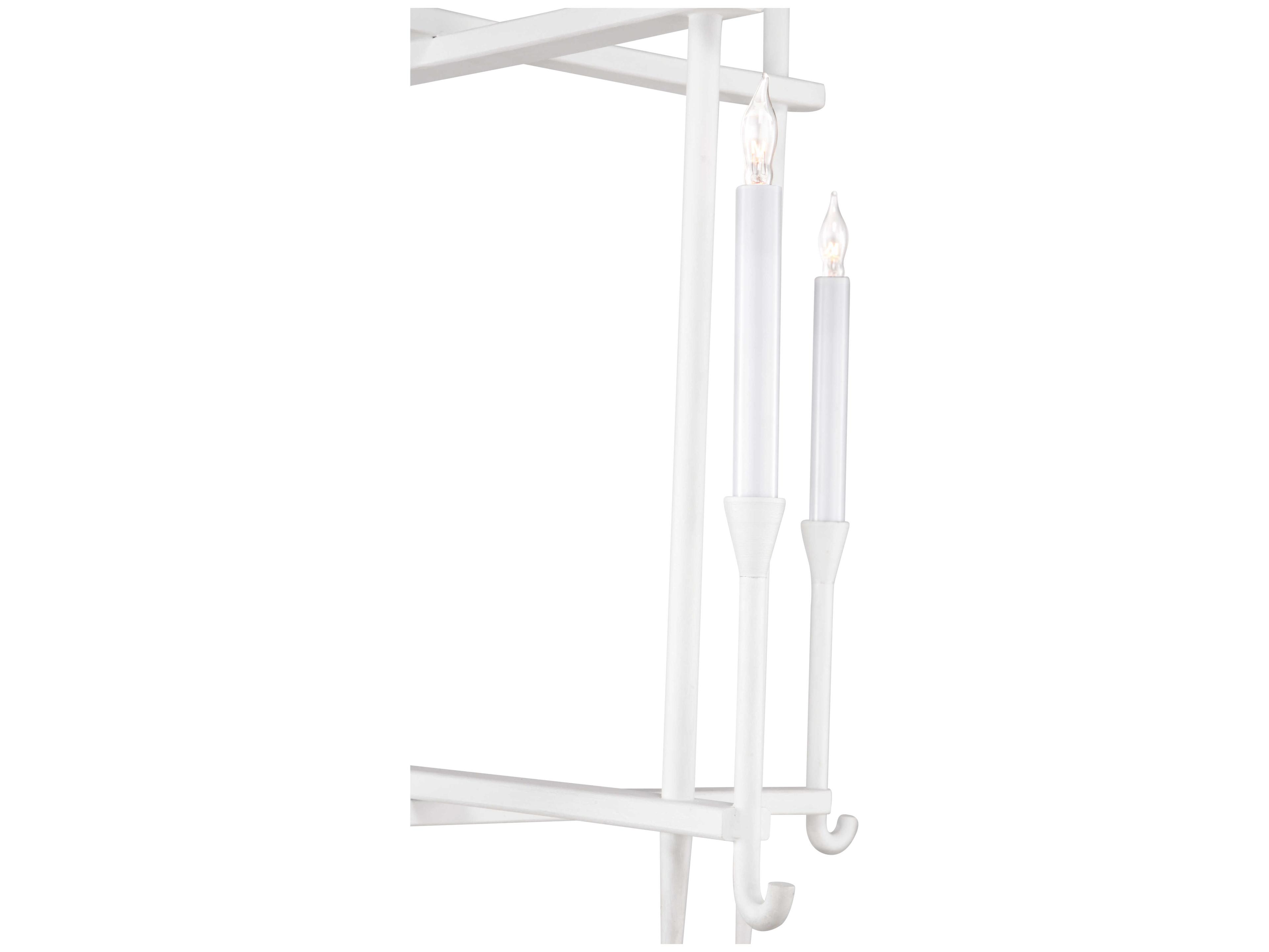 Wildwood Diego 4-Light White Candelabra Chandelier