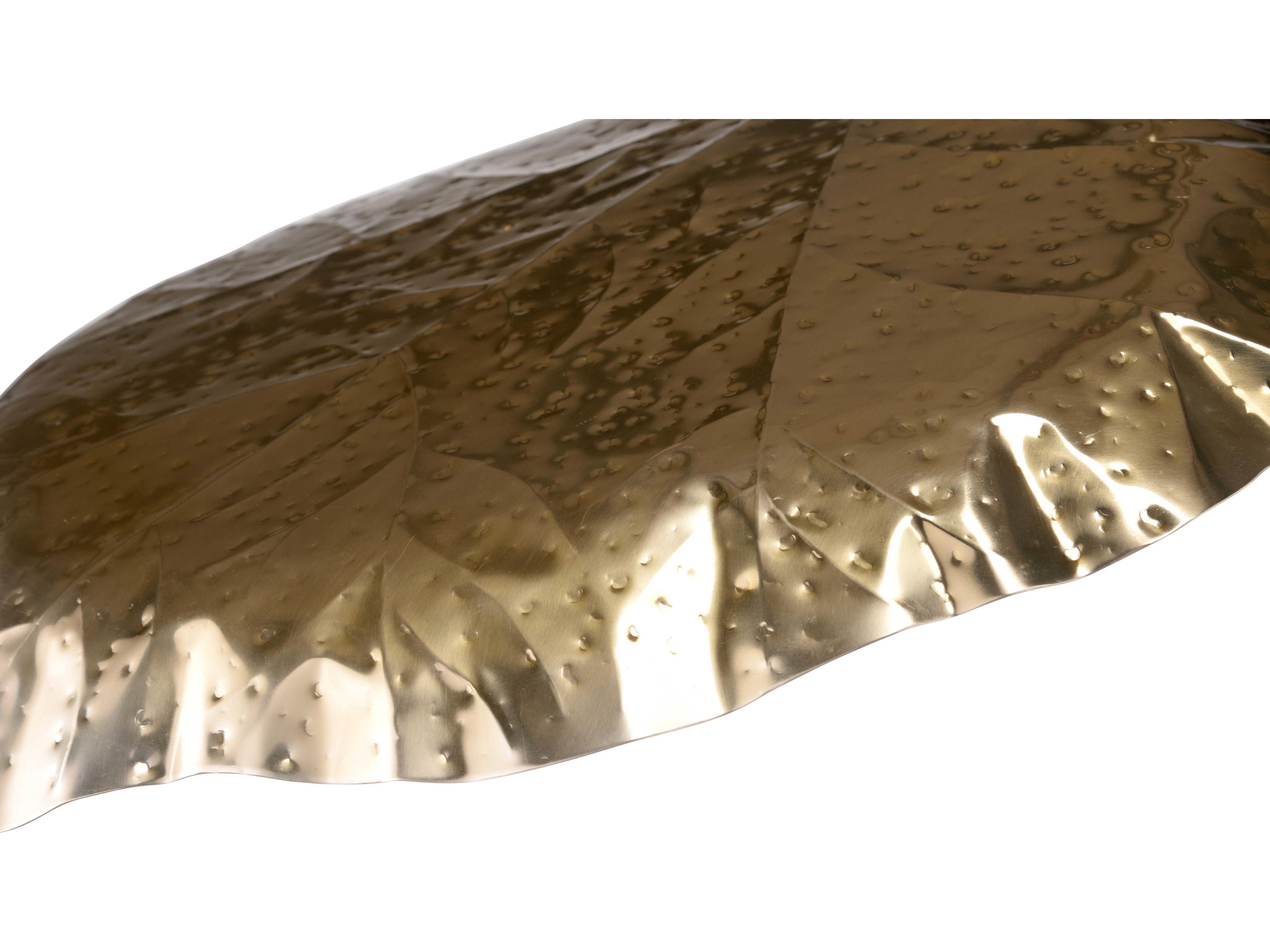 Wildwood Tropical Leaf 1-Light Antique Brass Pendant