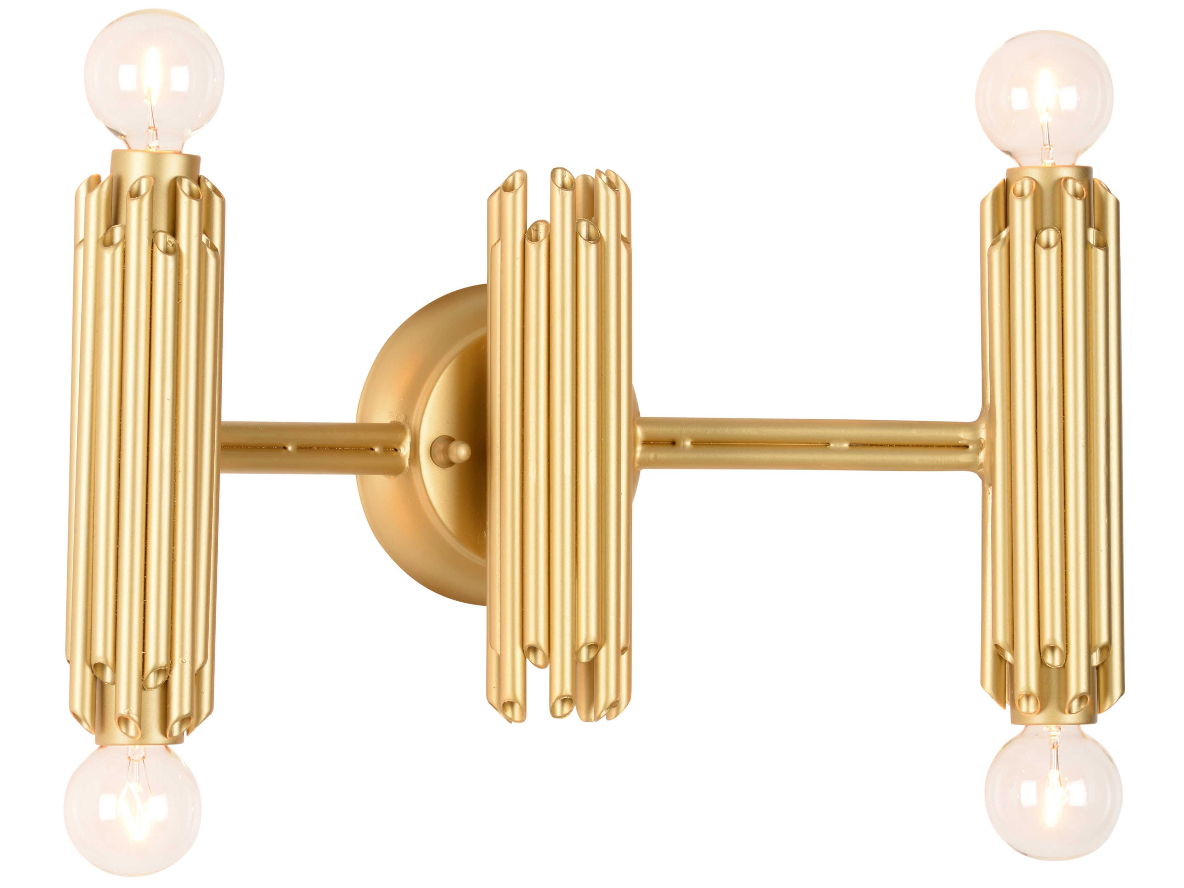Wildwood Baldwin 4-Light Matte Gold Wall Sconce