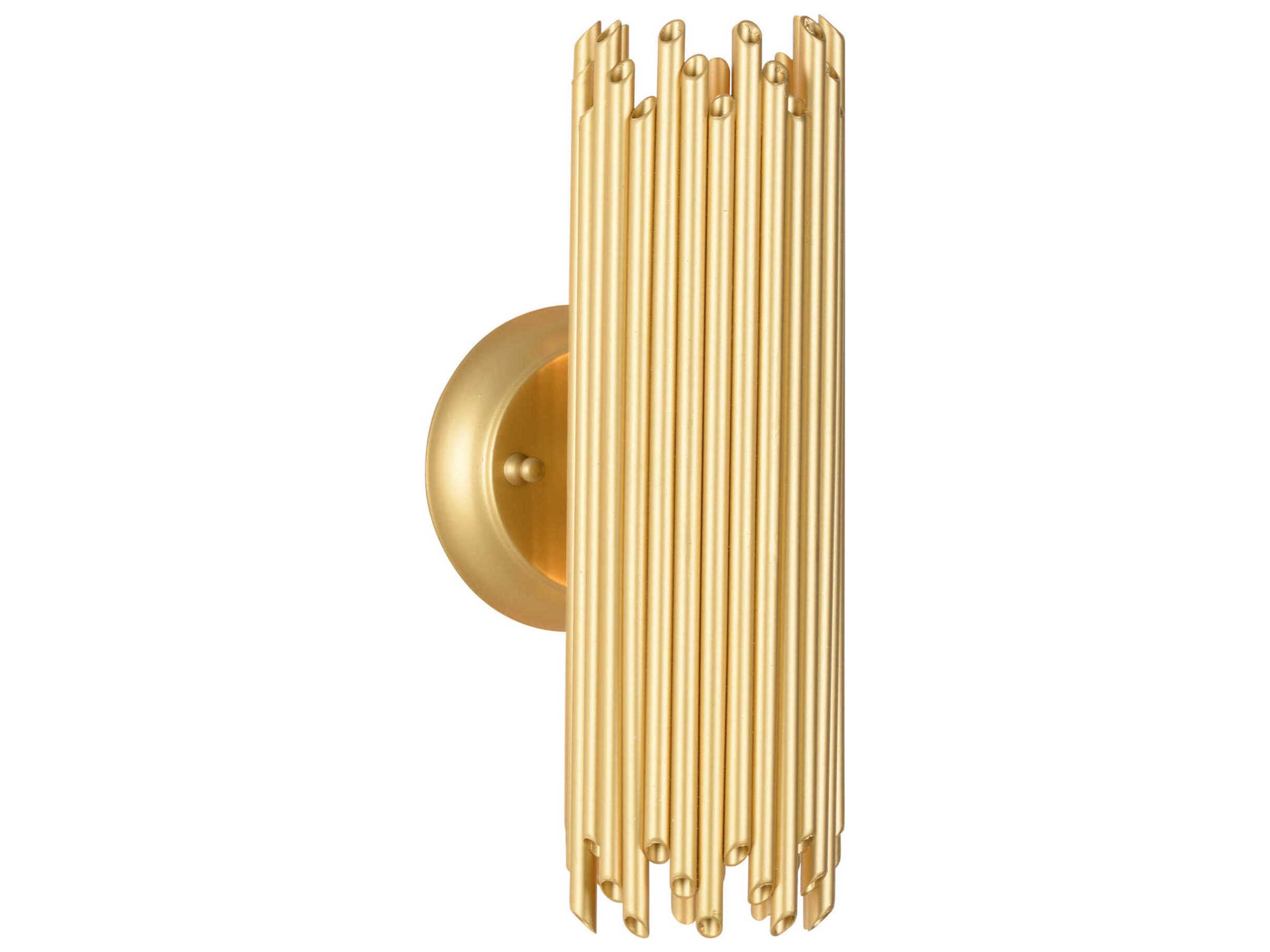 Baldwin 2-Light Matte Gold Wall Sconce